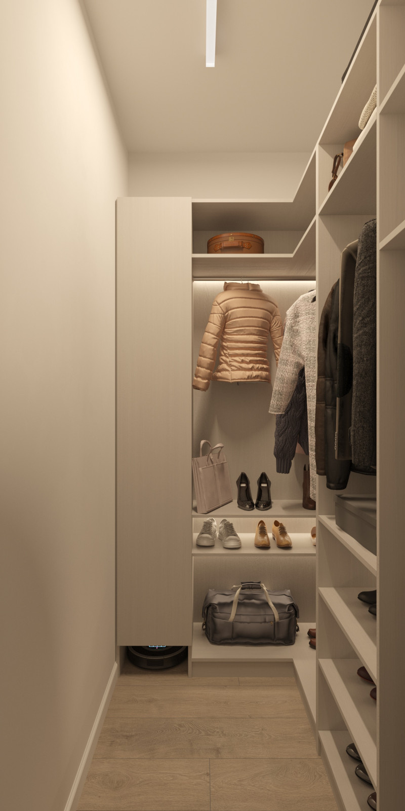 Гардеробная в квартире 2,5м²