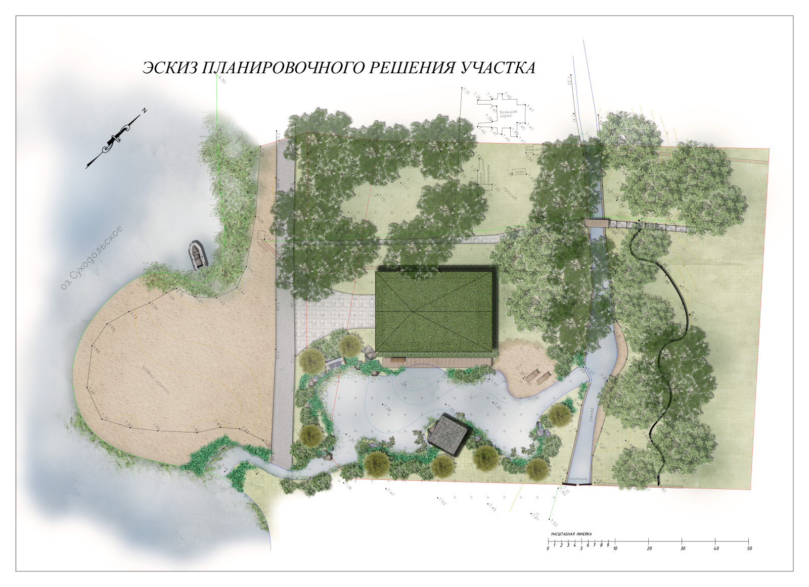 Эскизы участков в лесной зоне 2020г.