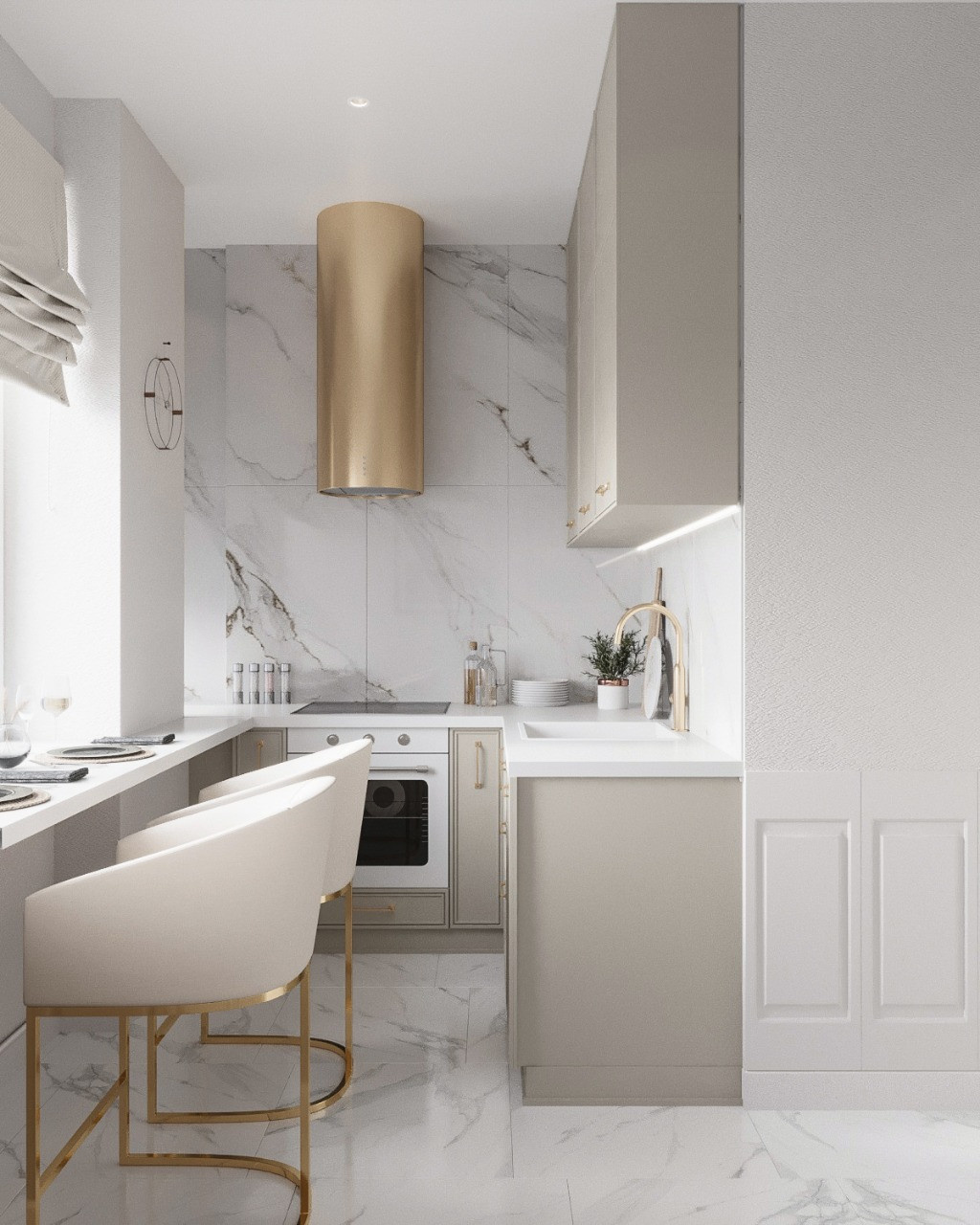 Квартира 55 м2, современная классика