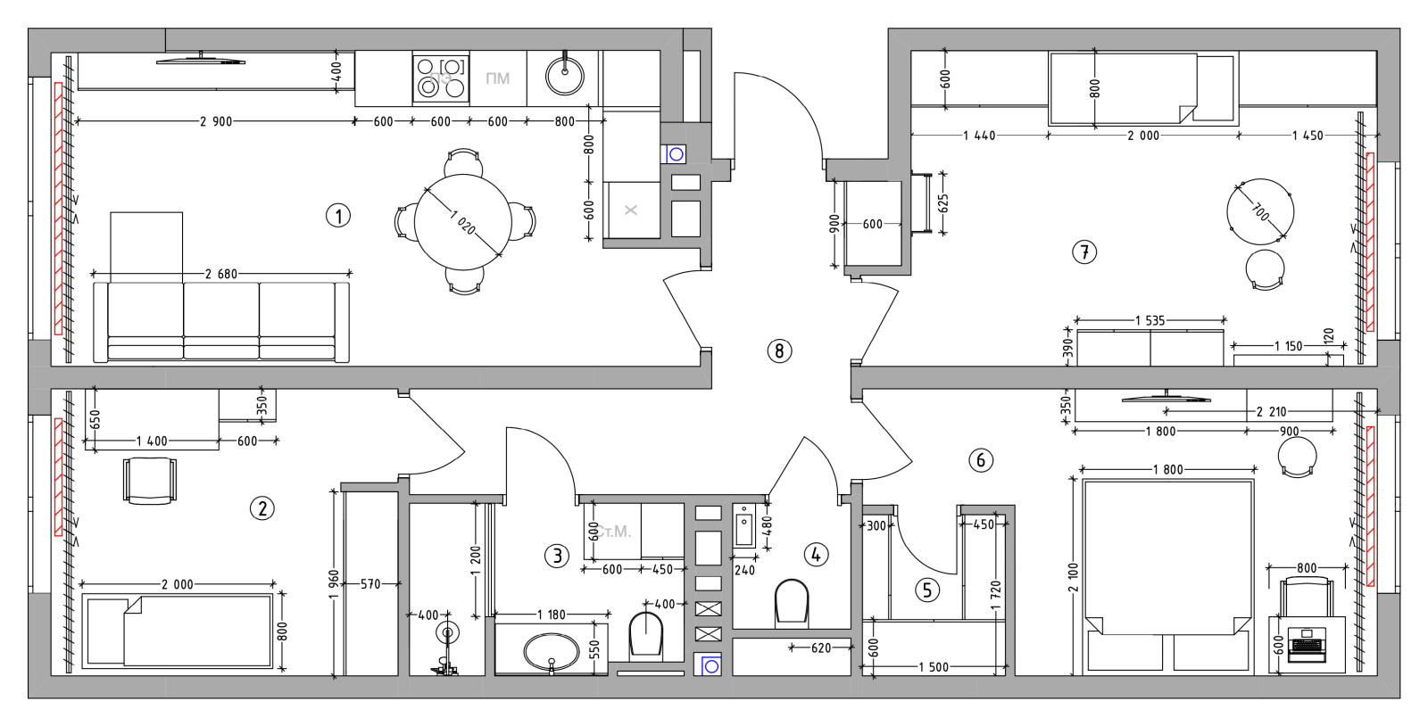 Houzz тур: Квартира в Тюмени с ремонтом за 4 месяца