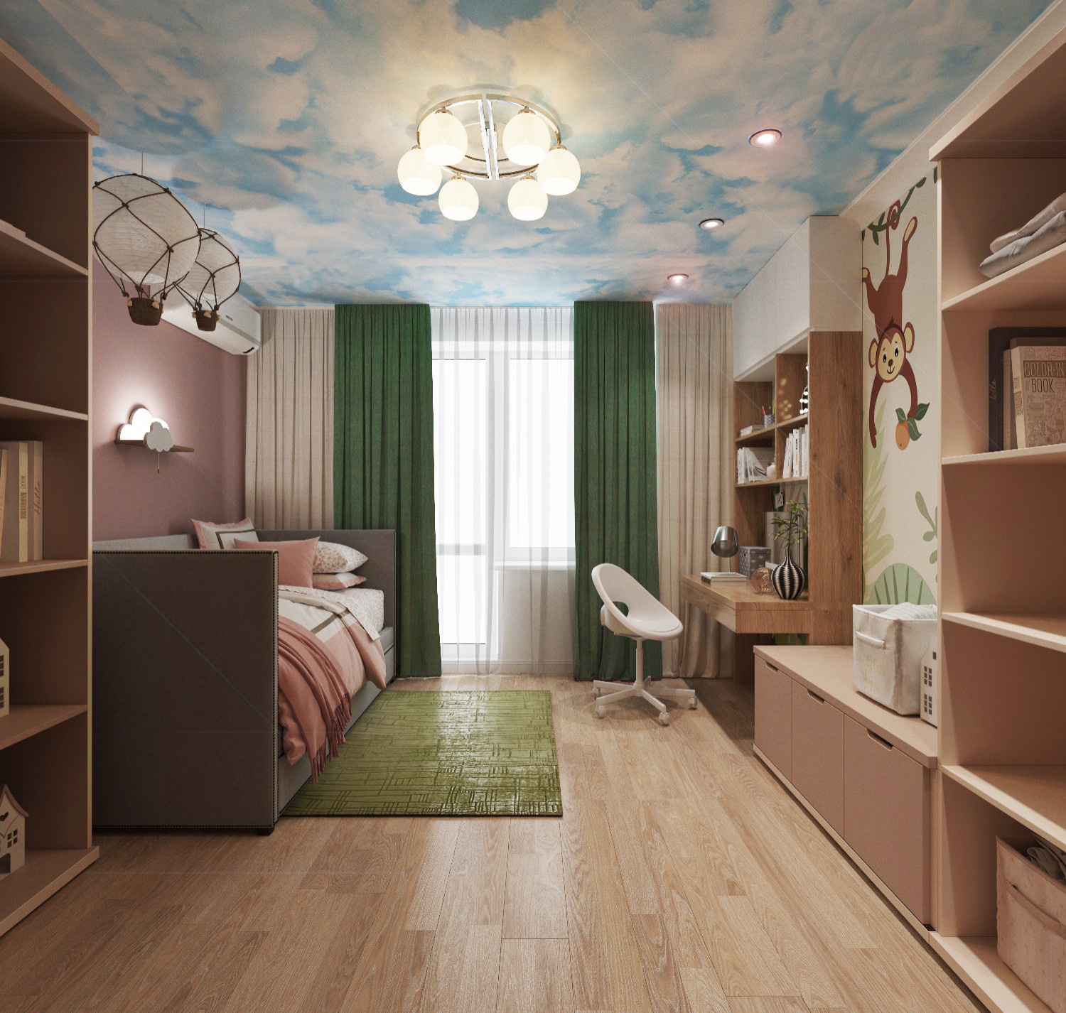 Дизайн трехкомнатной квартиры 70 м2
