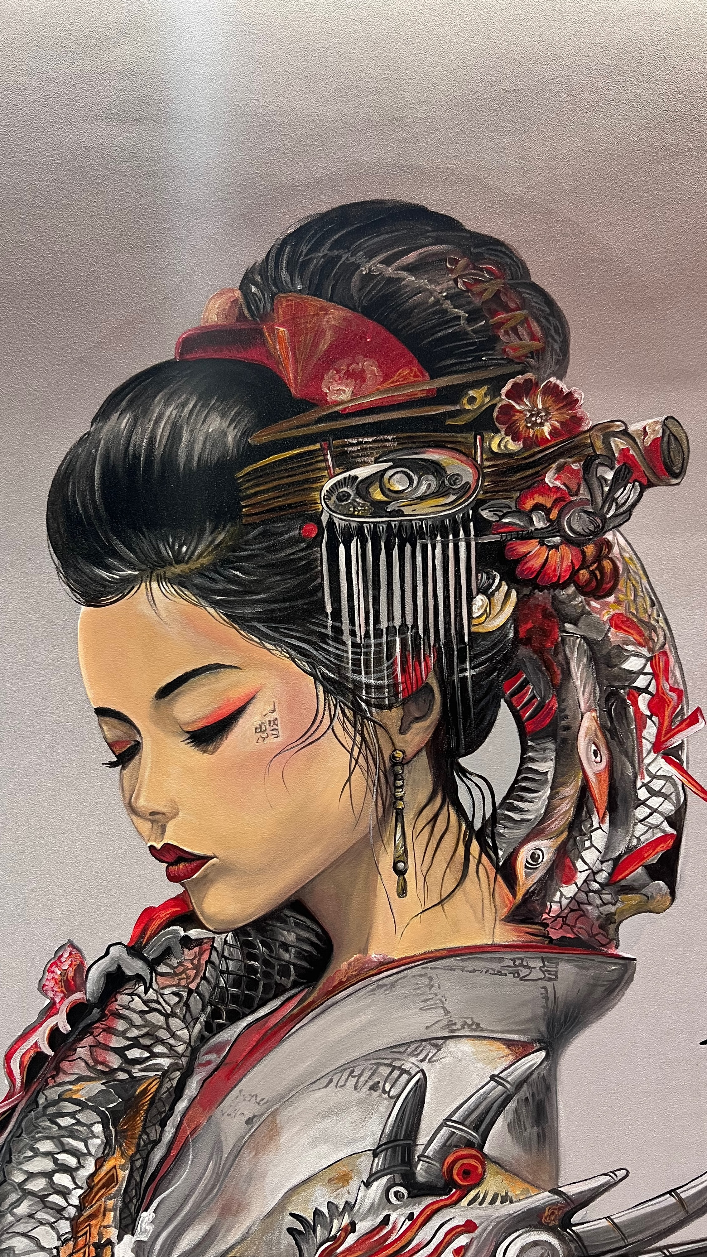 Роспись стен в салоне красоты