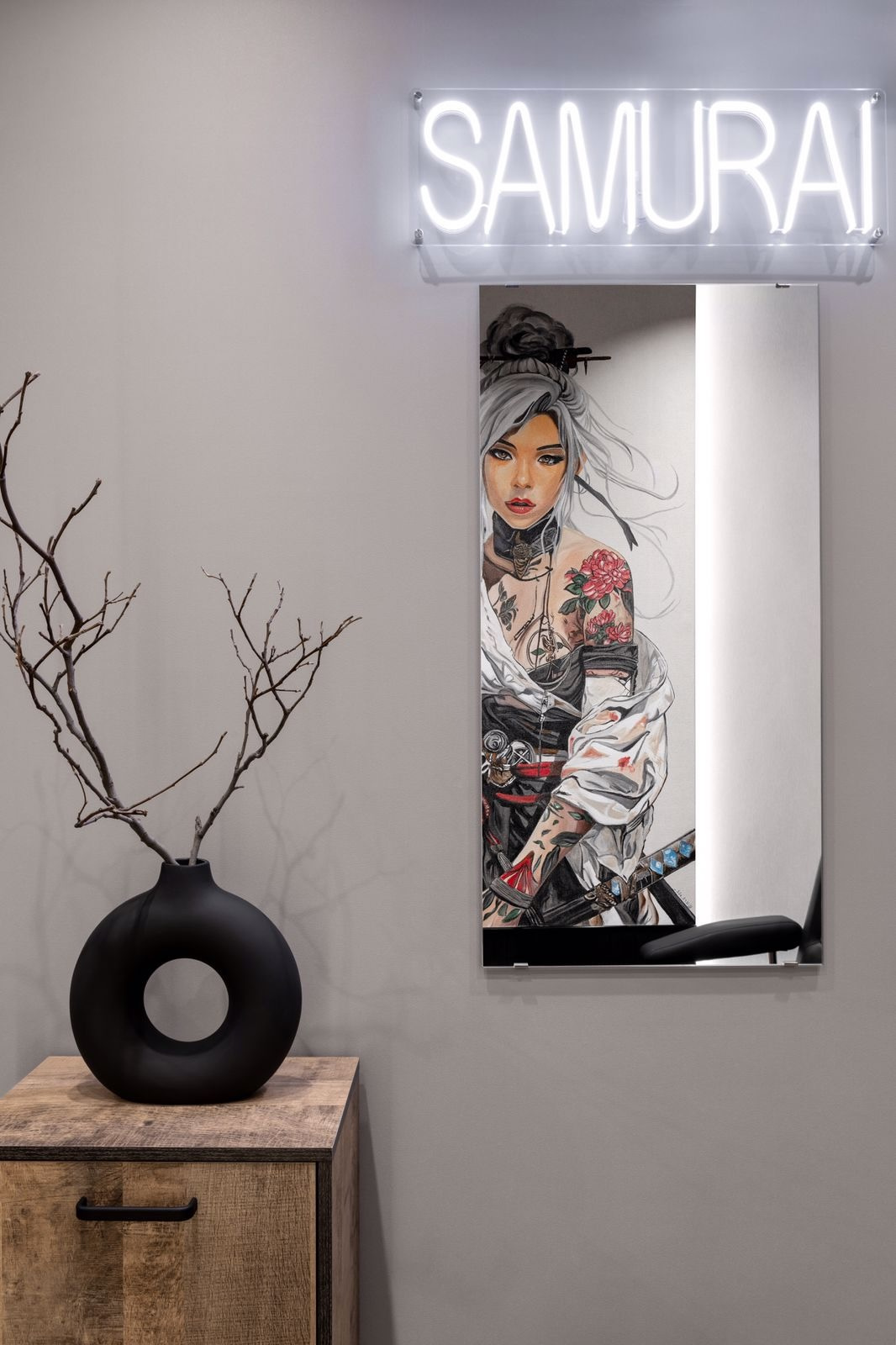 Роспись стен в салоне красоты