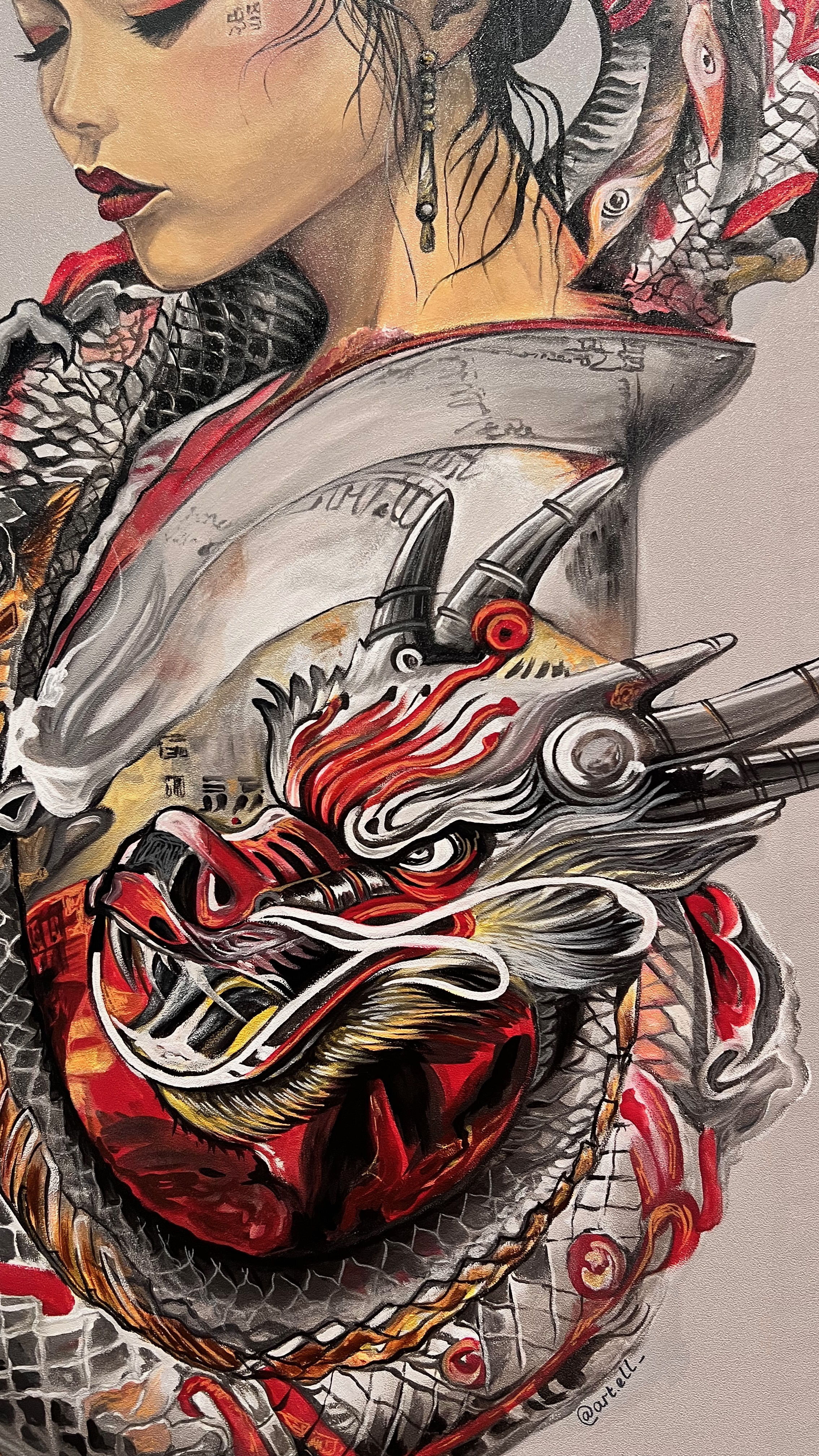 Роспись стен в салоне красоты