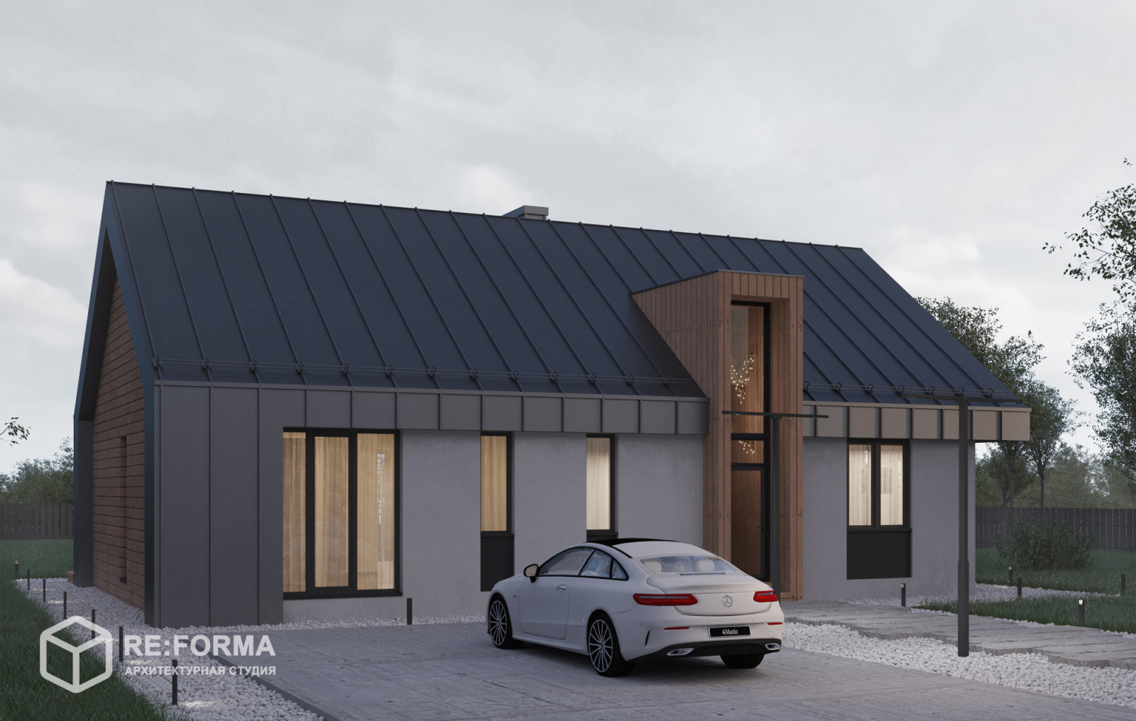 Дом в стиле BARNHOUSE