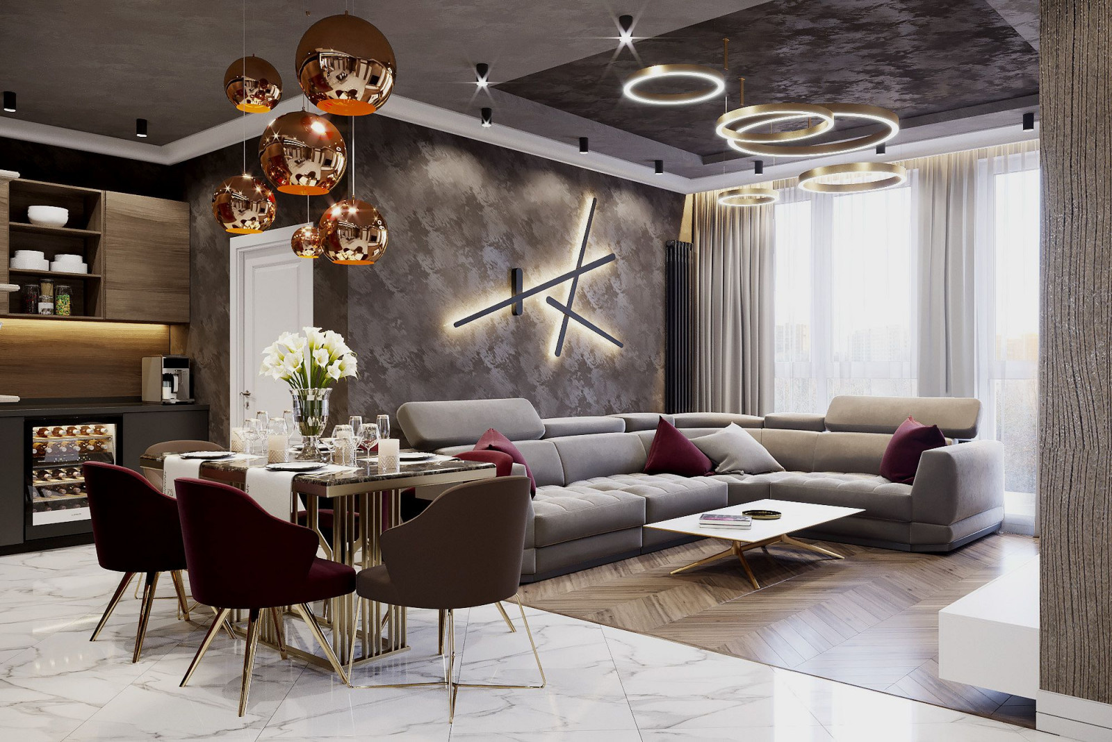 Contemporary в аппартаментах