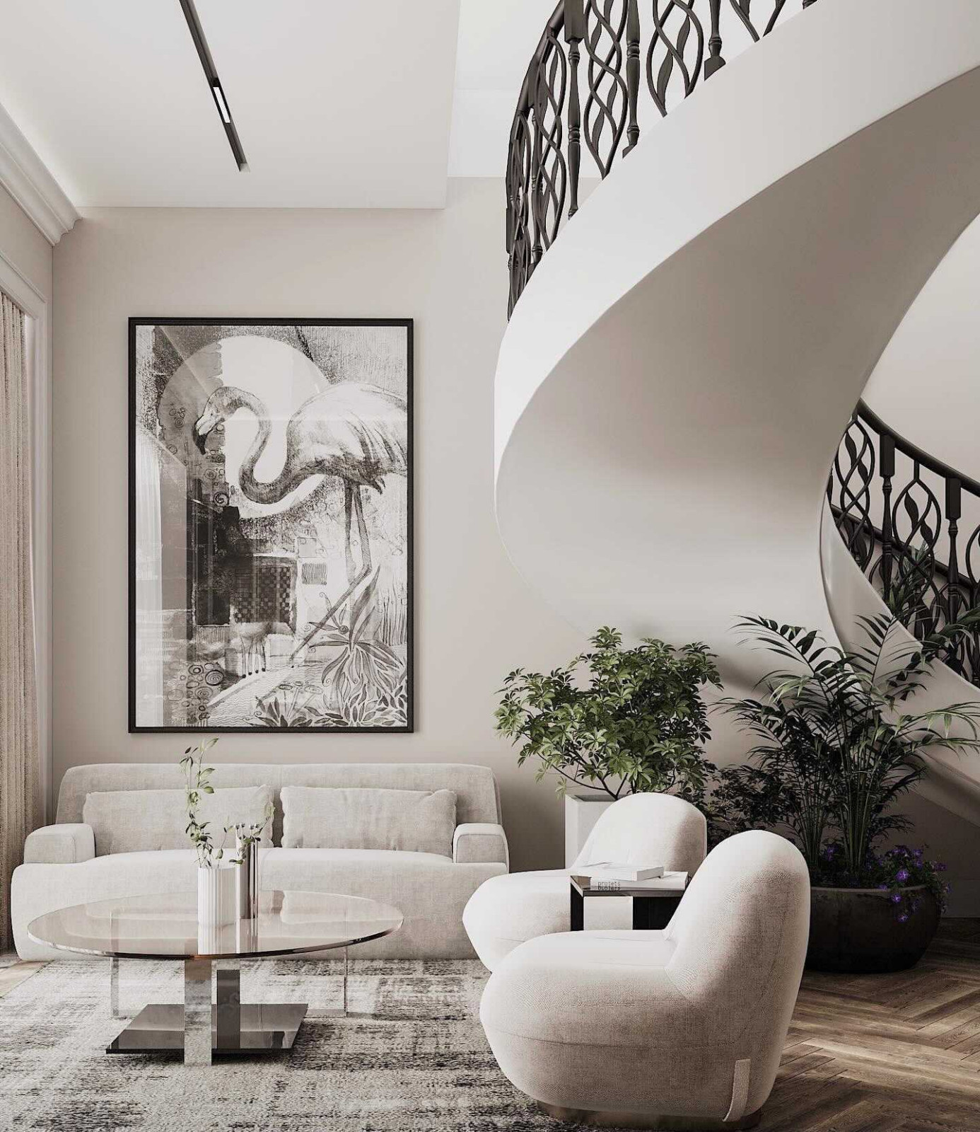 Interior with Gorgeous Staircase