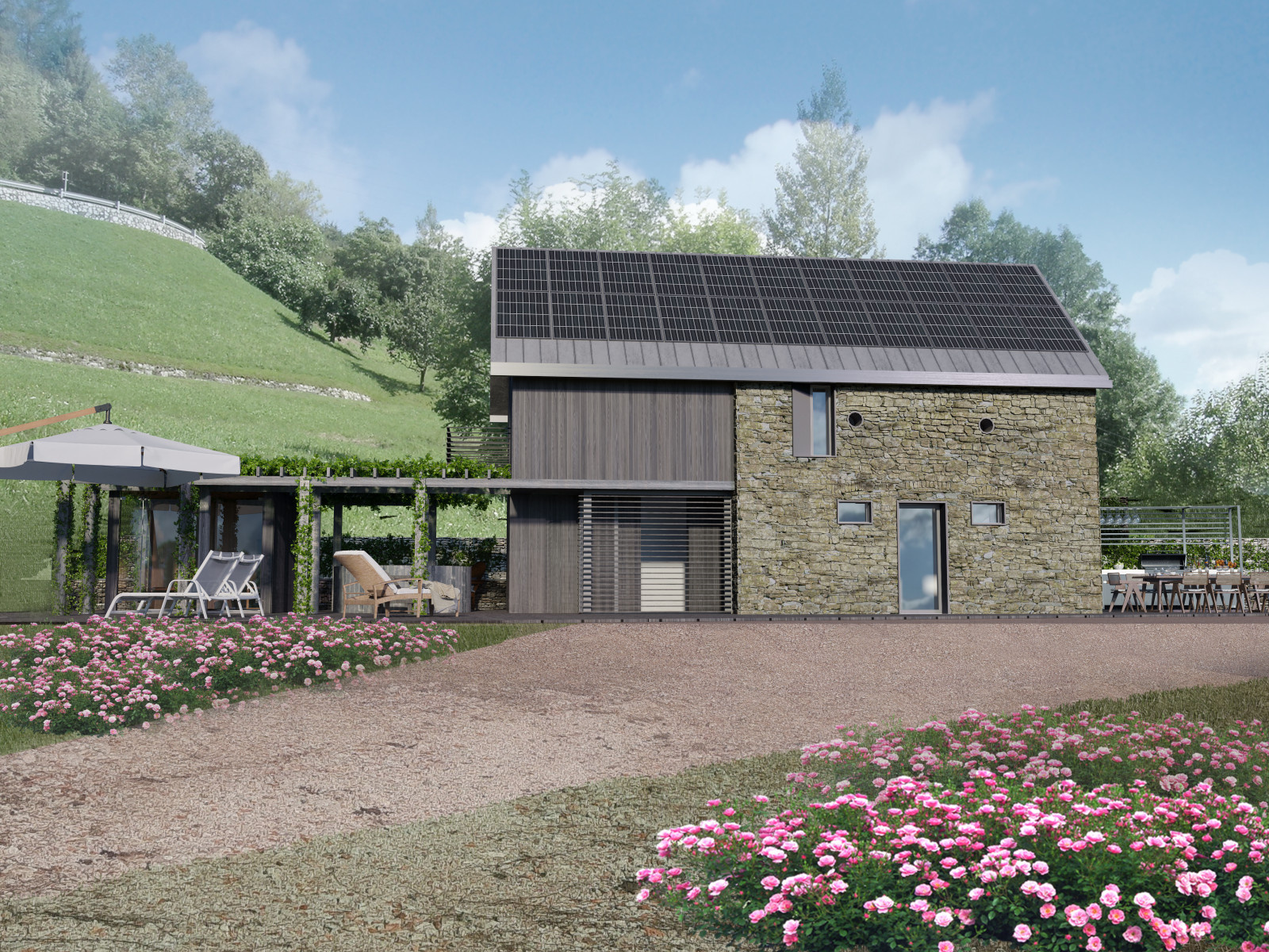 Обложка проекта: House rebuilding and new design of Summer house in Pradebon, Italy