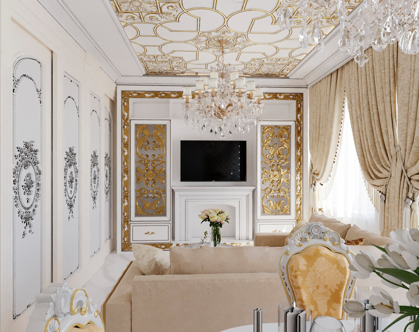 Ренессанс в квартире 100 м2