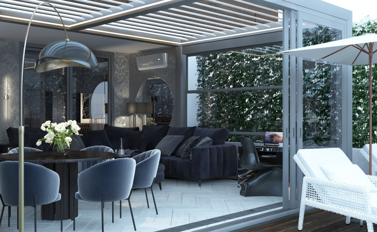 Терраса с видом на море