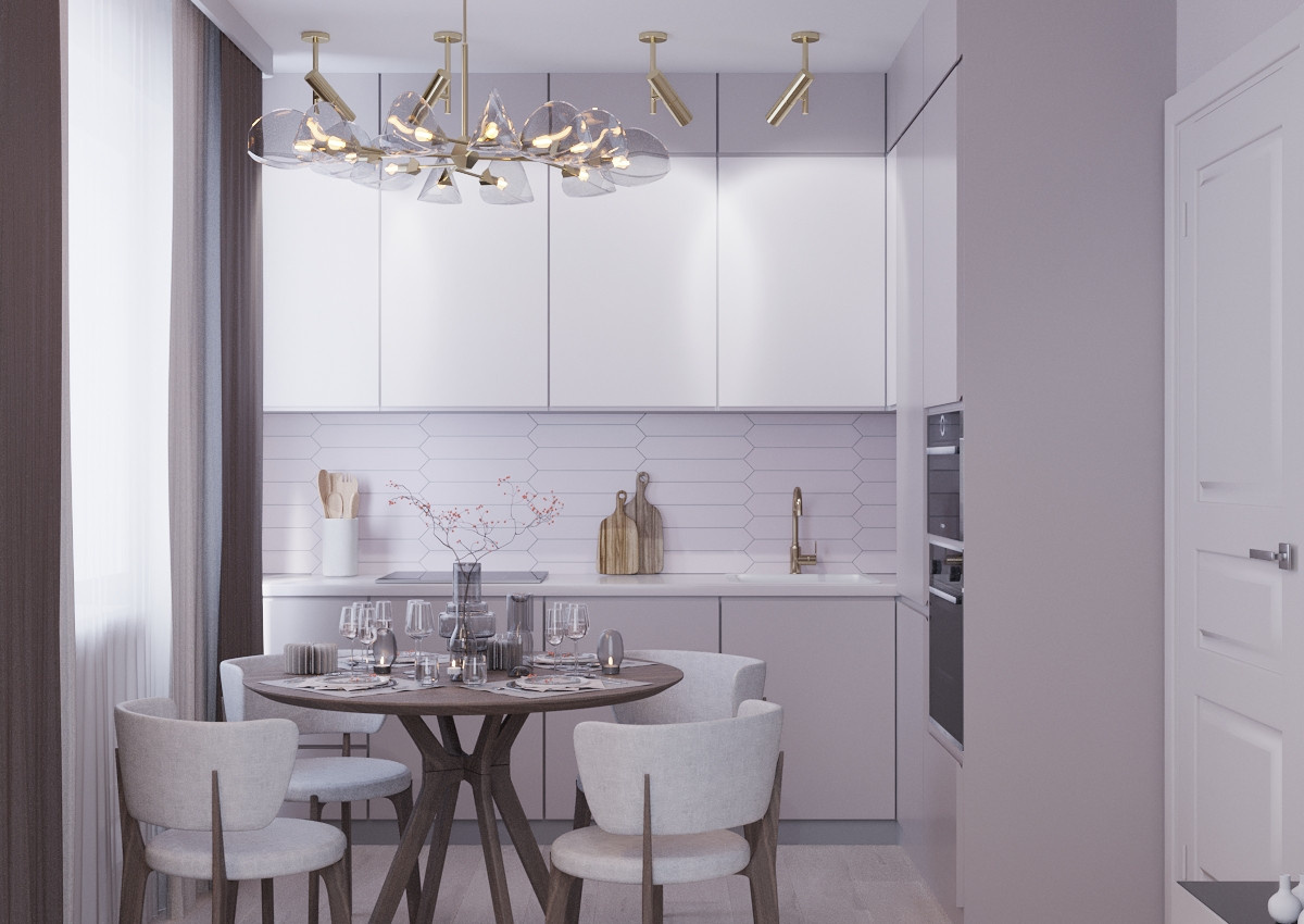 Обложка проекта: Dusty Rose Living Room & Kitchen