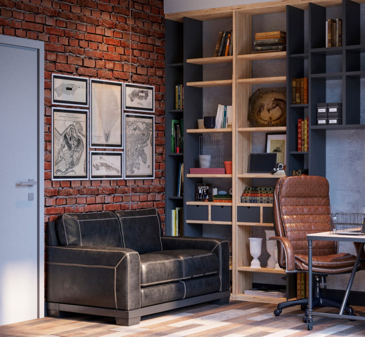 ЖК "Лахта парк" квартира в стиле LOFT 90 м2