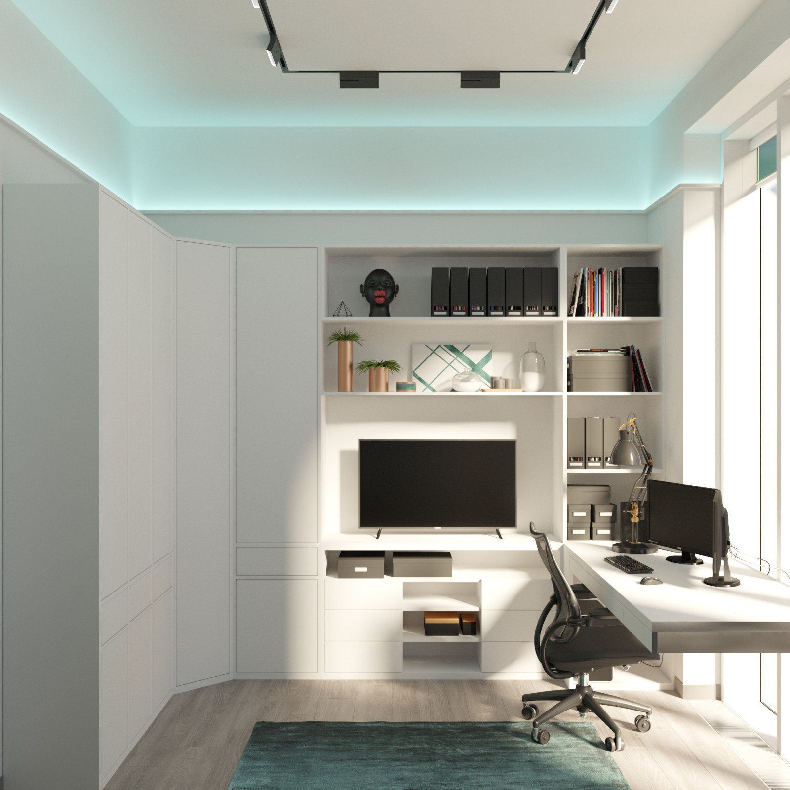 Белоснежный home office