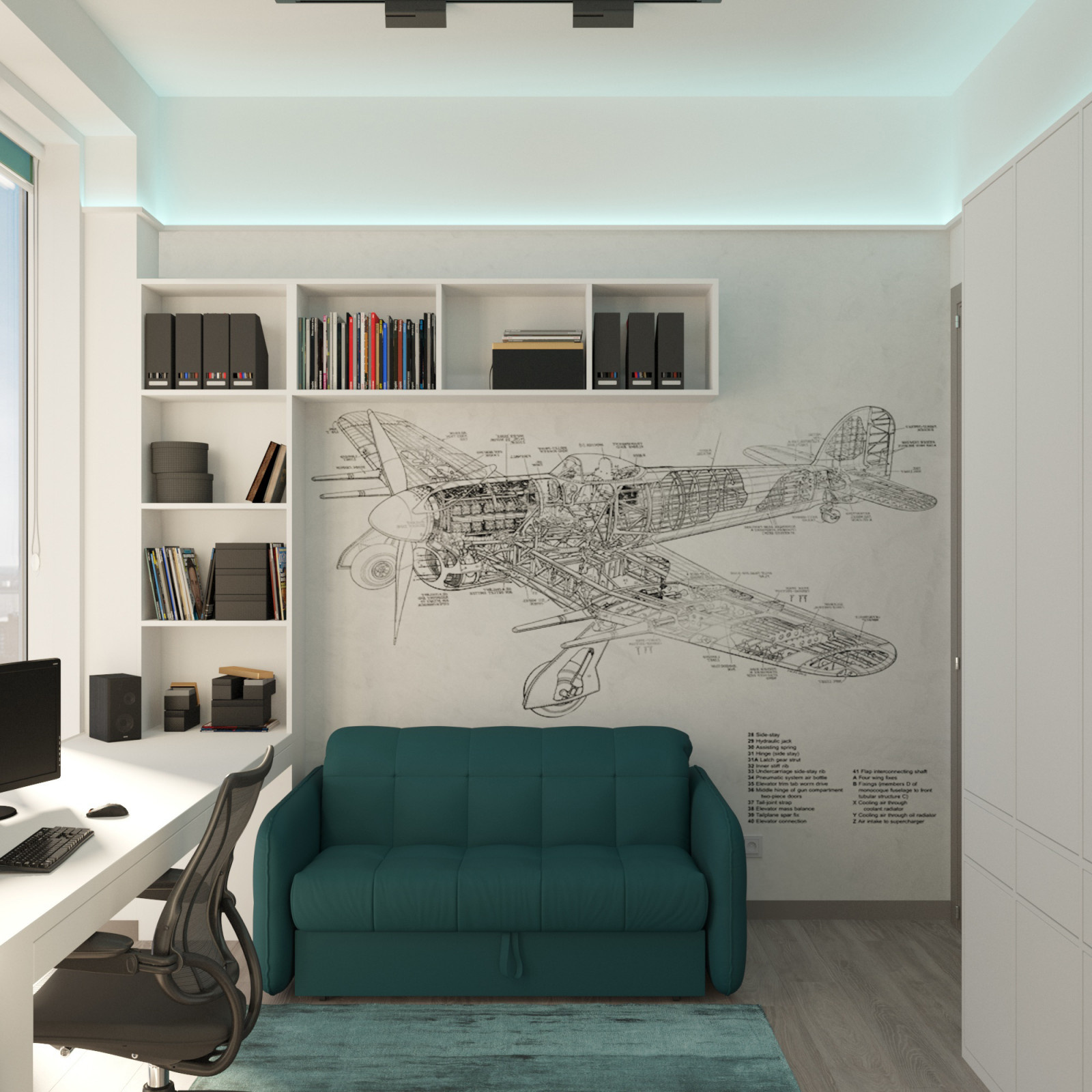Белоснежный home office