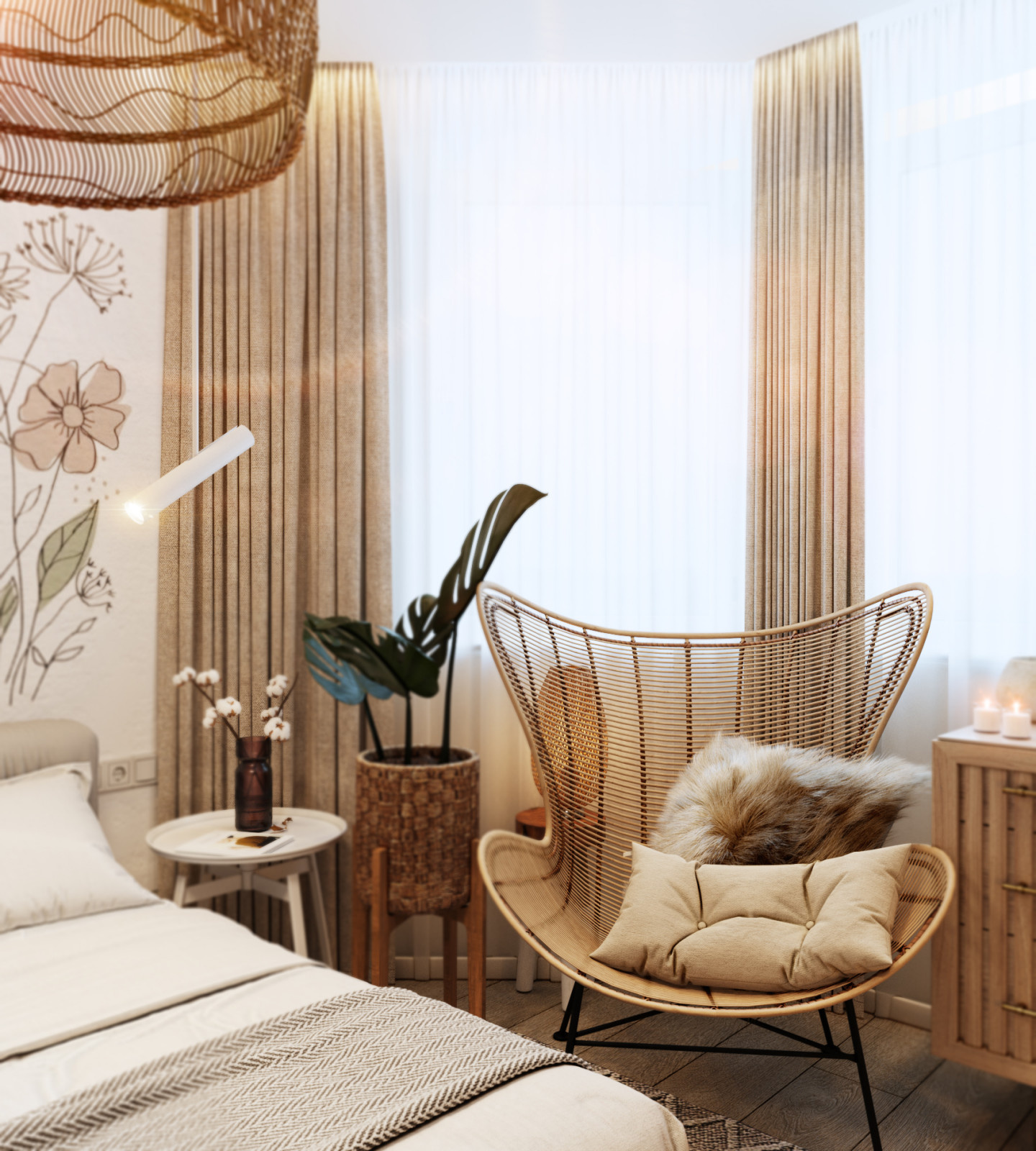 Спальня в стиле BOHO_1