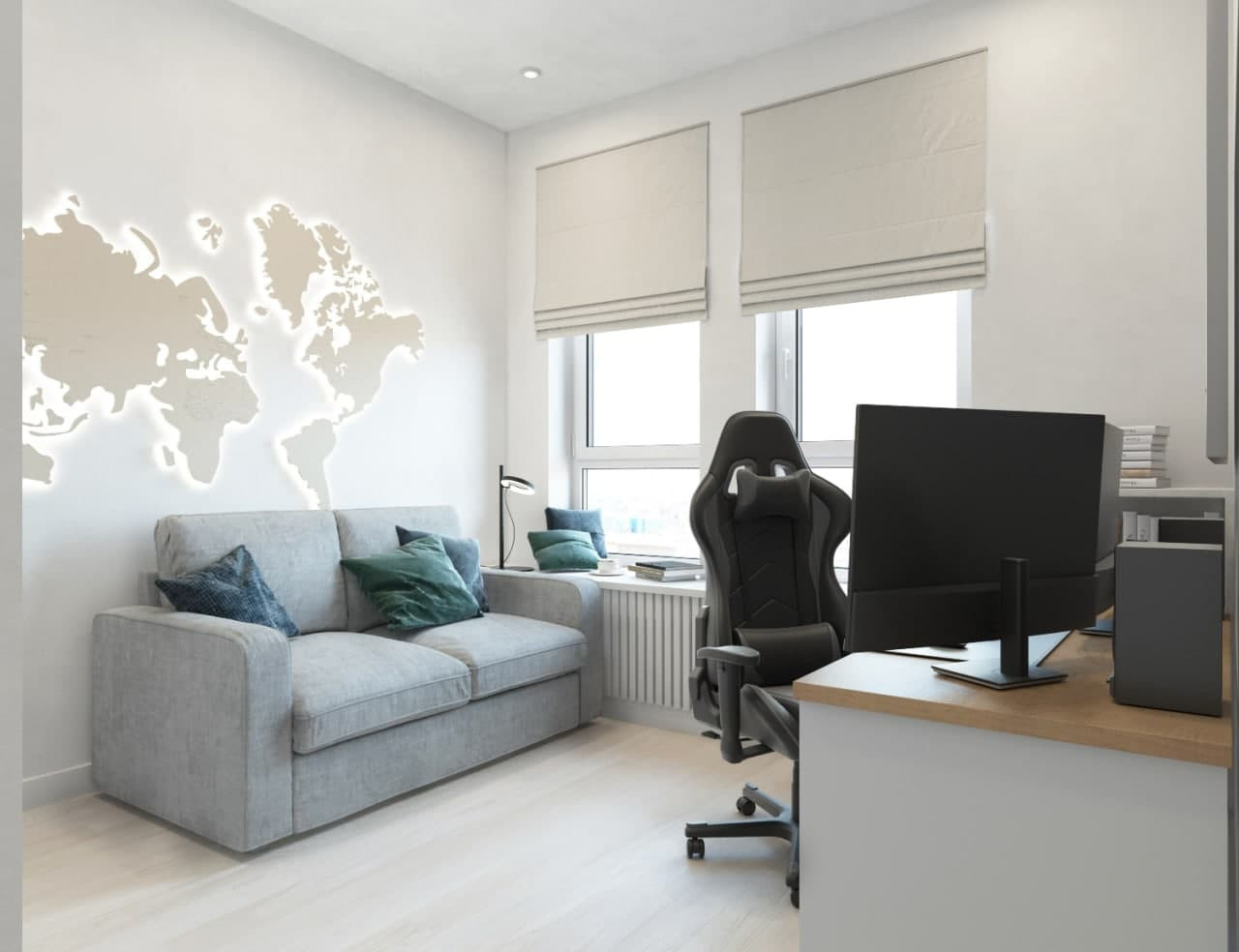 ДИЗАЙН-ПРОЕКТ ИНТЕРЬЕРА КВАРТИРЫ, ЖК GREEN PARK, МОСКВА, 60 М²