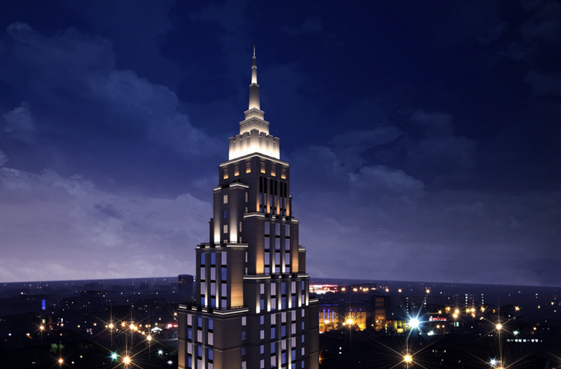 Концепция освещения Alcon Tower