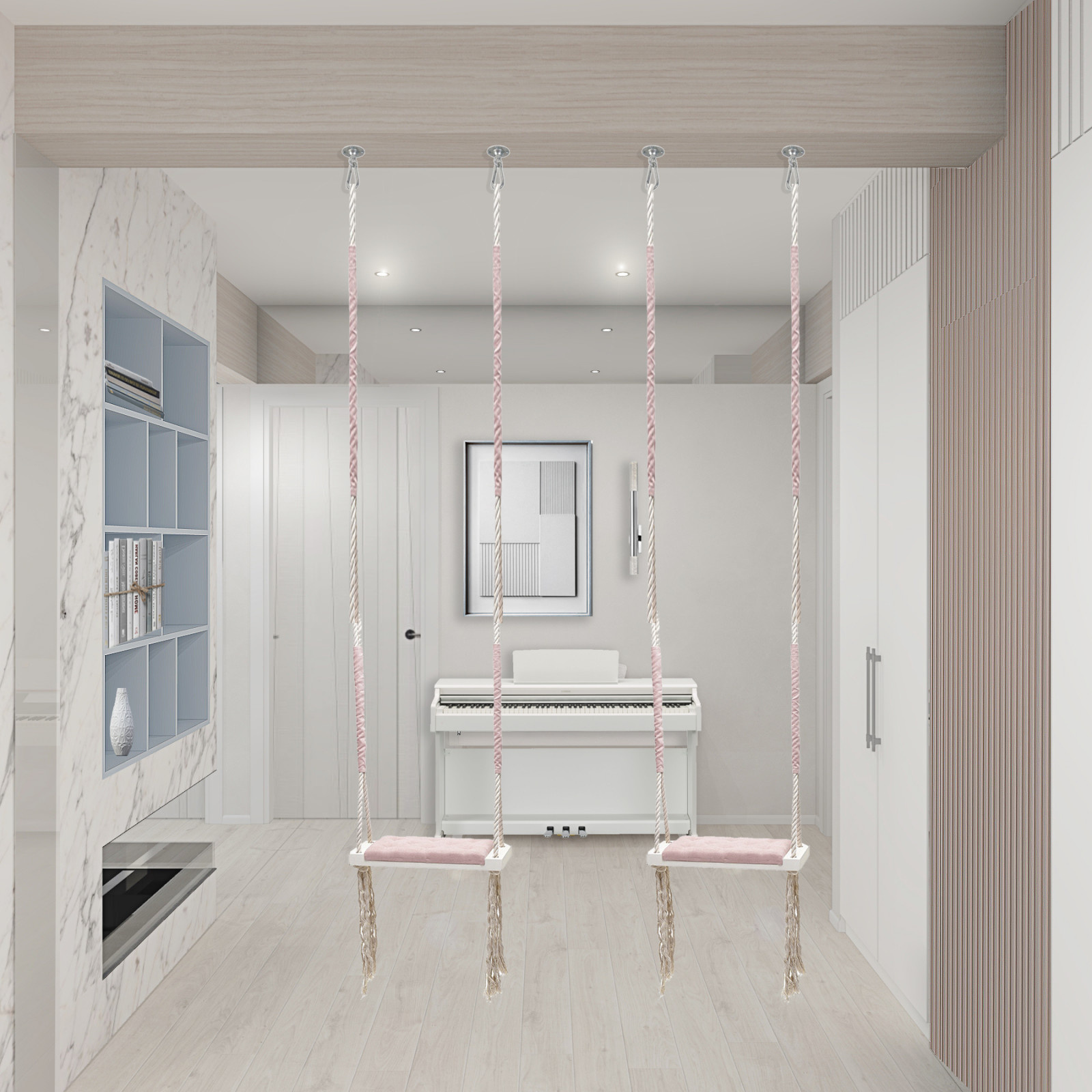 Winged swing