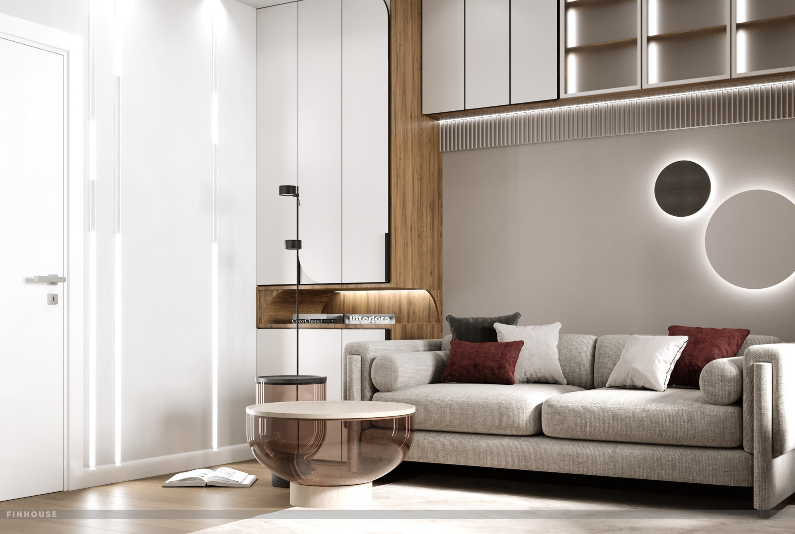 Проект двухкомнатной квартиры (57 м²) в Санкт-Петербурге