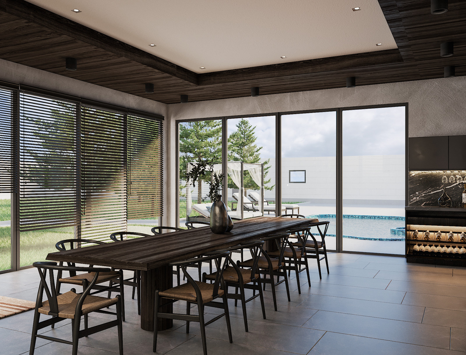 Summer kitchen and sitting zone