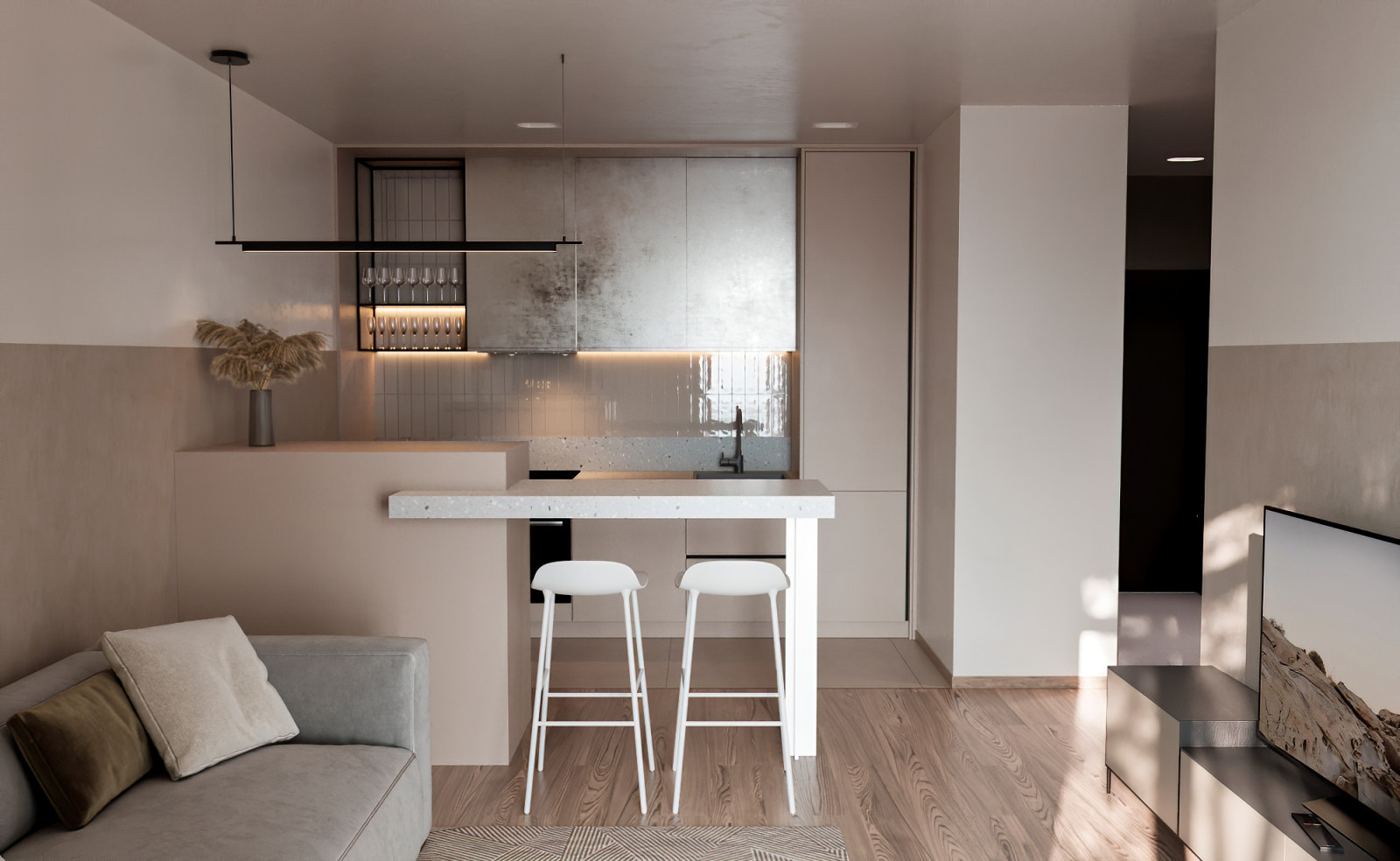 .интерьер двухкомнатной квартиры