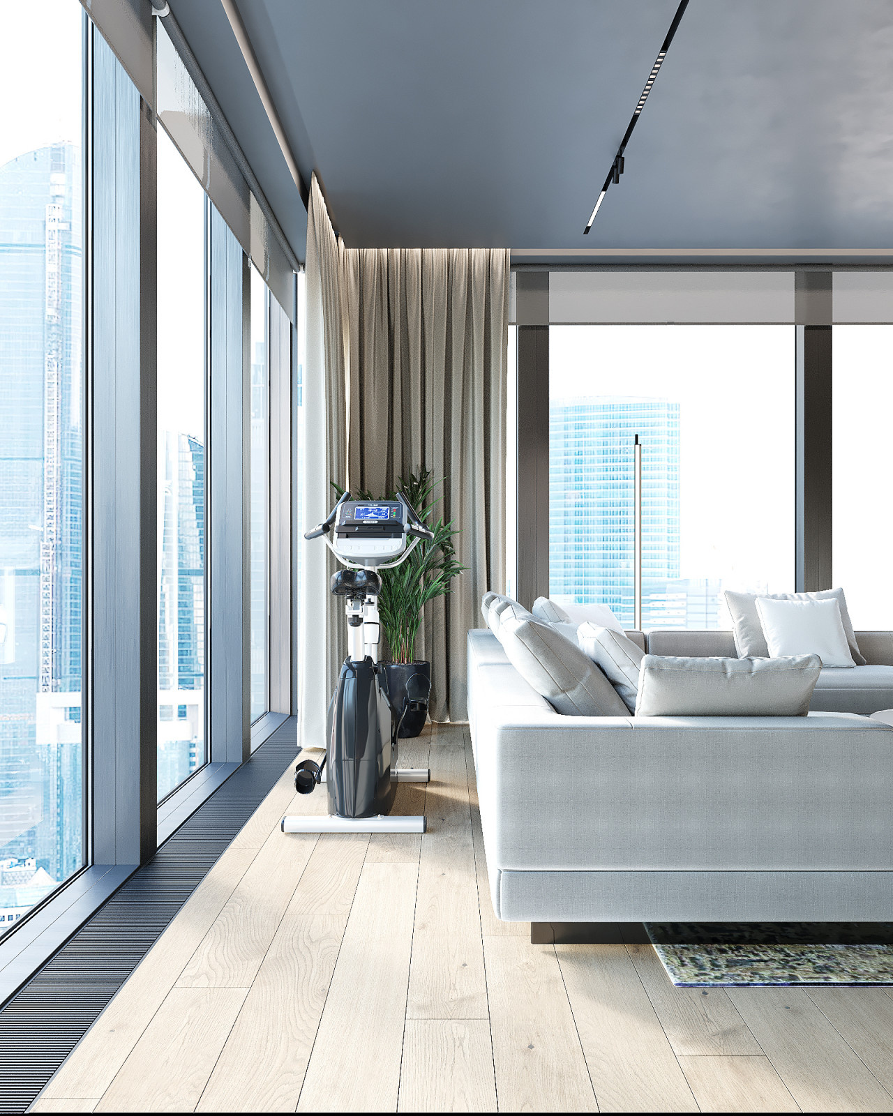 интерьер апартаментов МФК "Neva Towers" 120м2