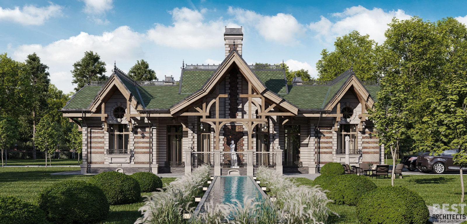 Обложка проекта: ПРОЕКТ | ВИЛЛА "МОДЕРН" | PROJECT | VILLA ART NOUVEAU