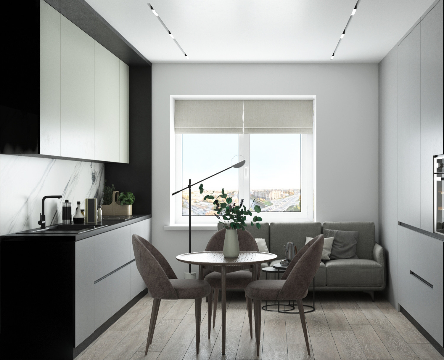 Cucina-soggiorno