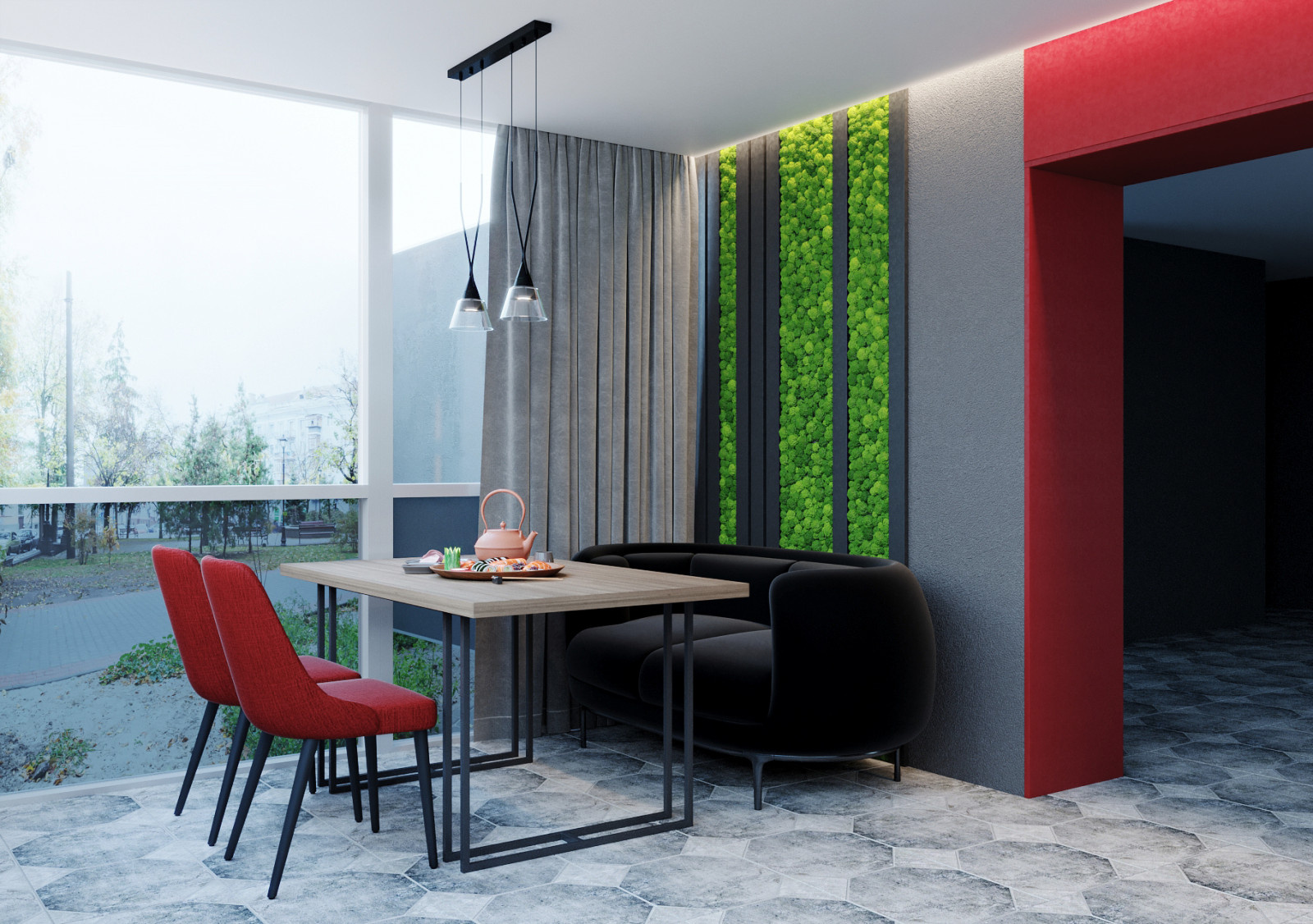 Кафе "SushiGo" 60м2., проект 2021г.