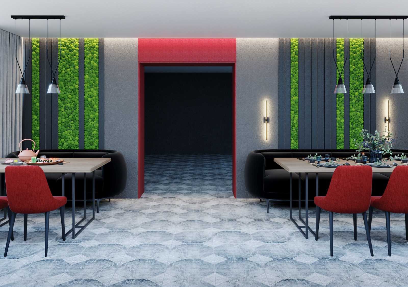 Кафе "SushiGo" 60м2., проект 2021г.