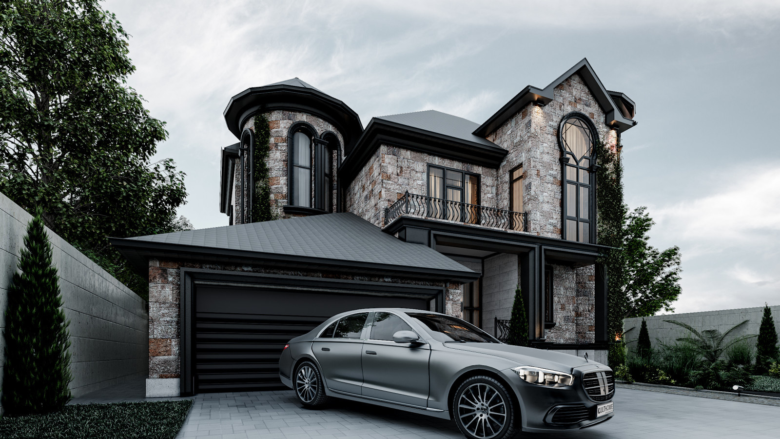 Dark Private House
