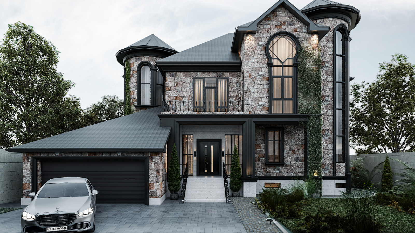Dark Private House