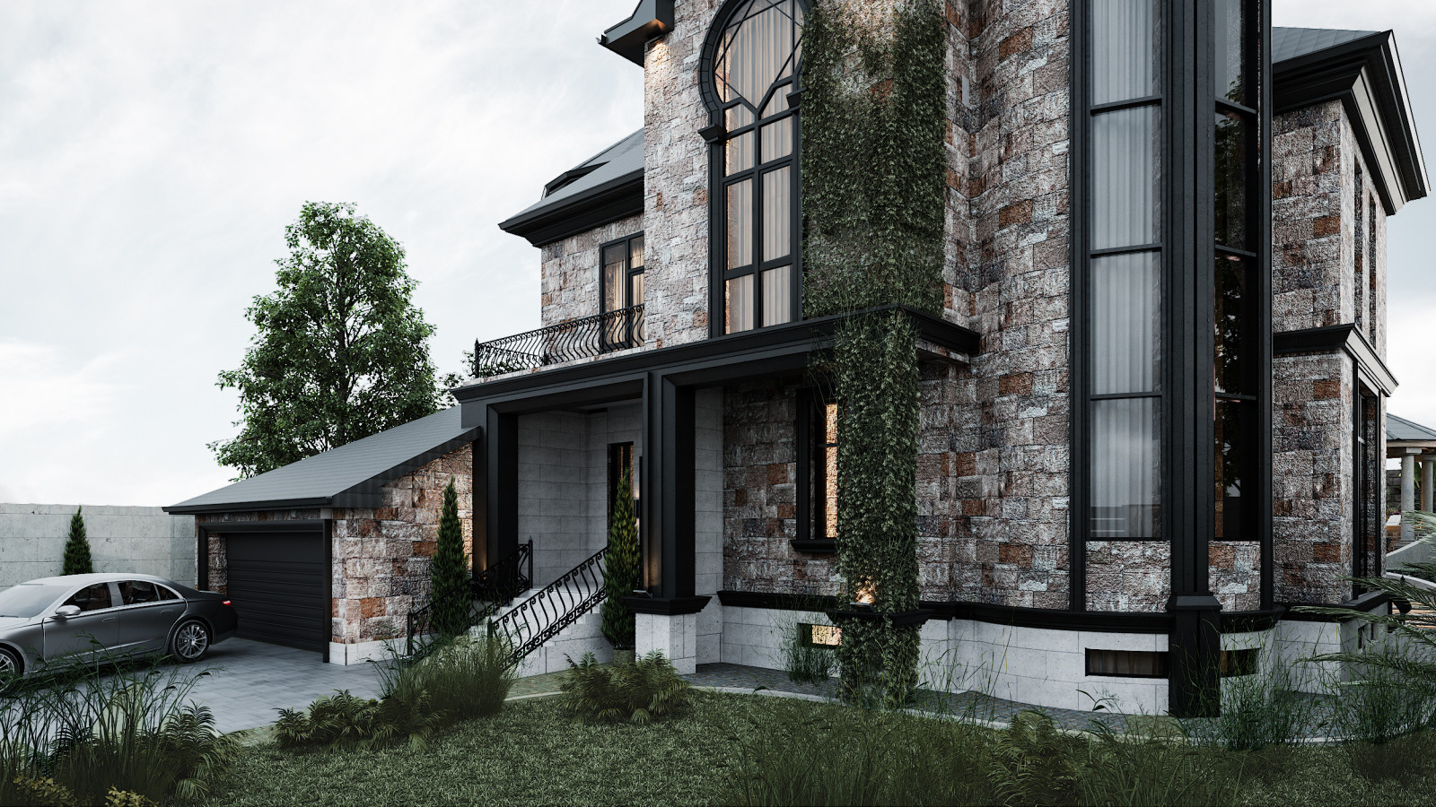 Dark Private House