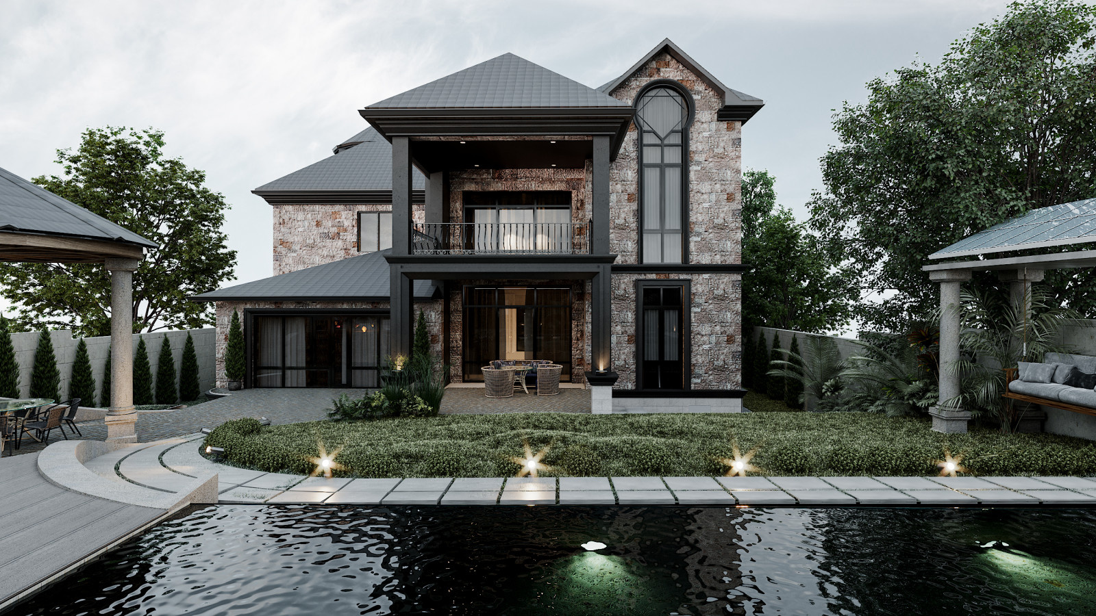 Dark Private House