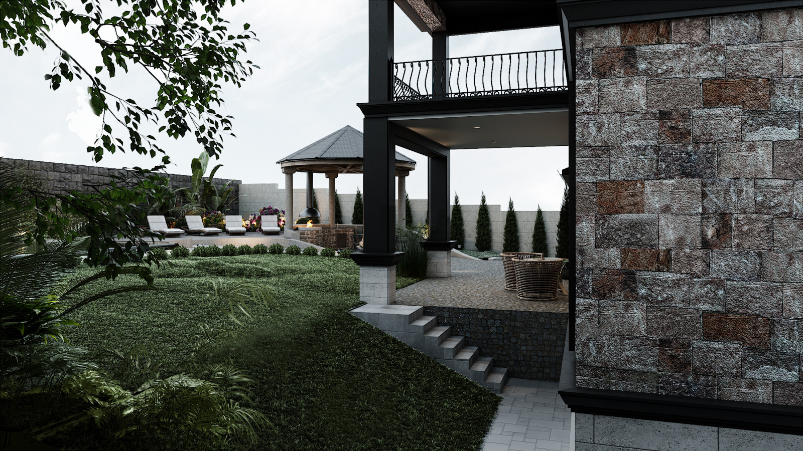 Dark Private House