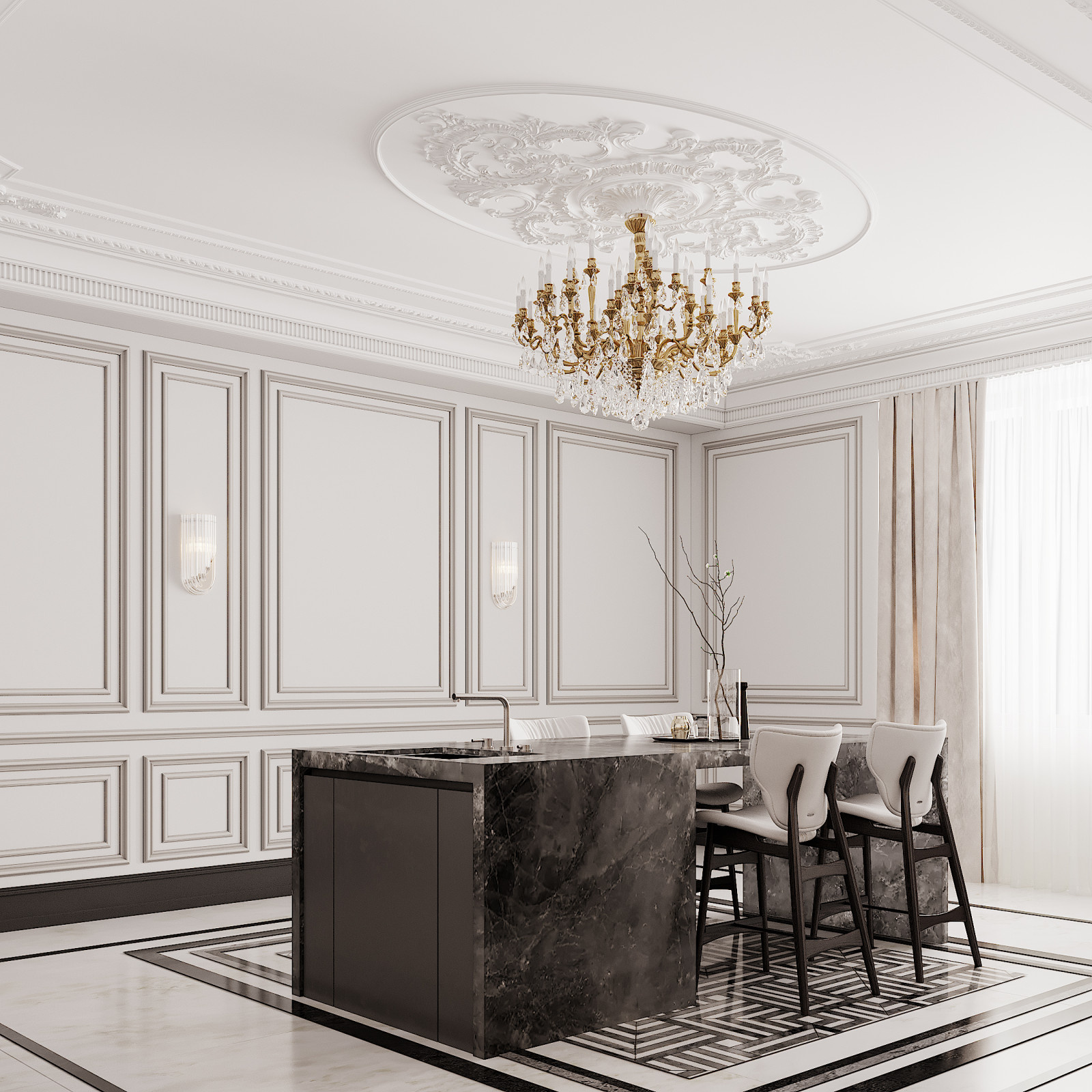 Vahakni Black House Luxury Kitchen