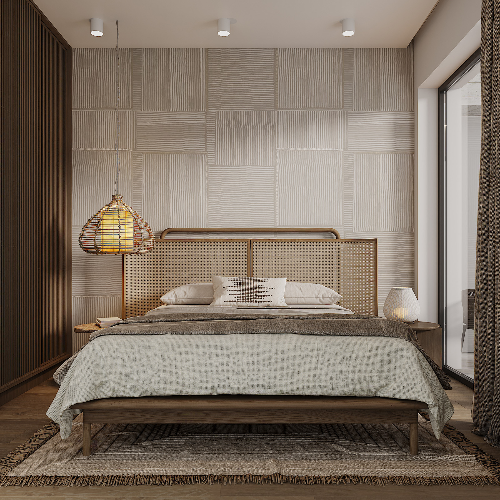 Tropical Style Bedroom Design