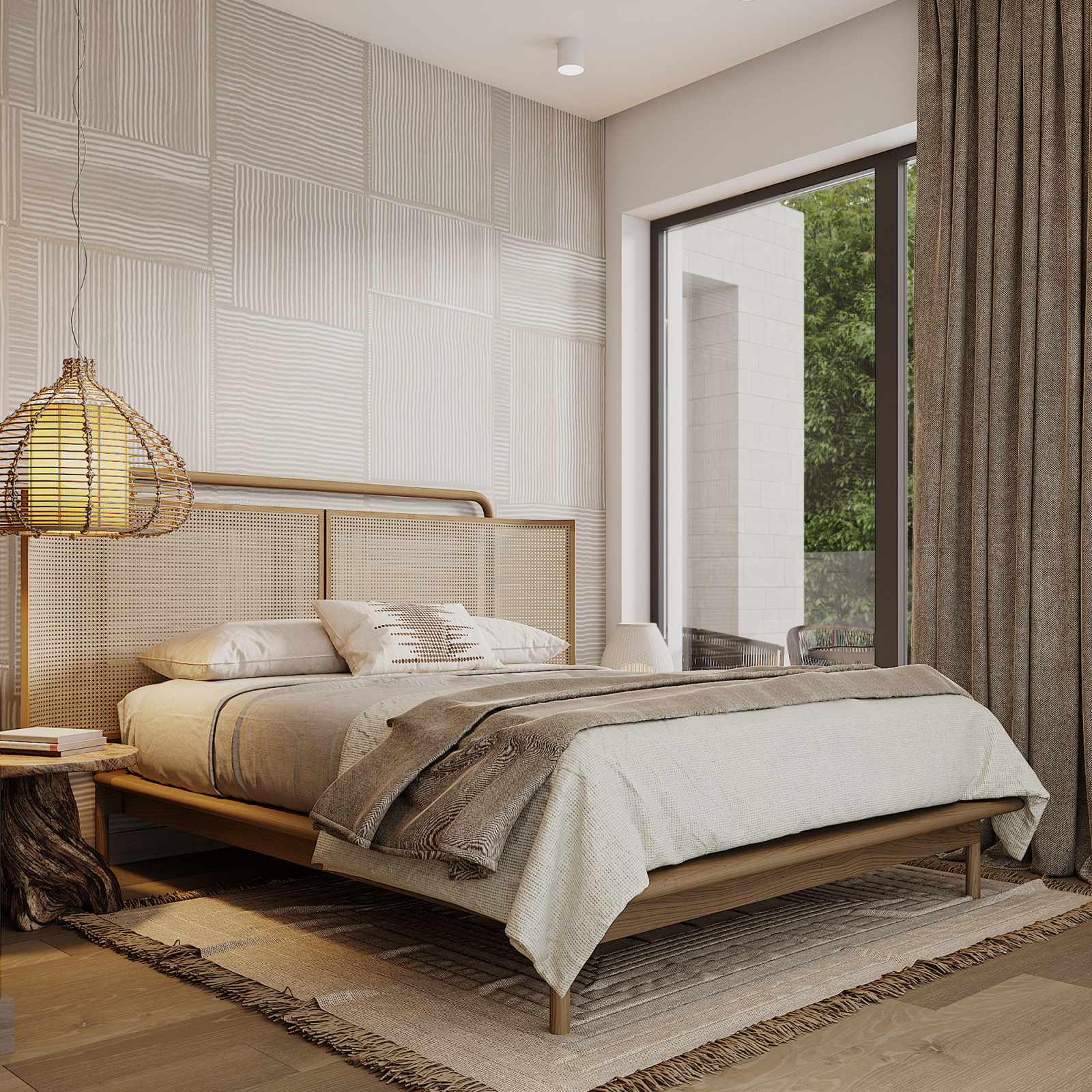 Tropical Style Bedroom Design
