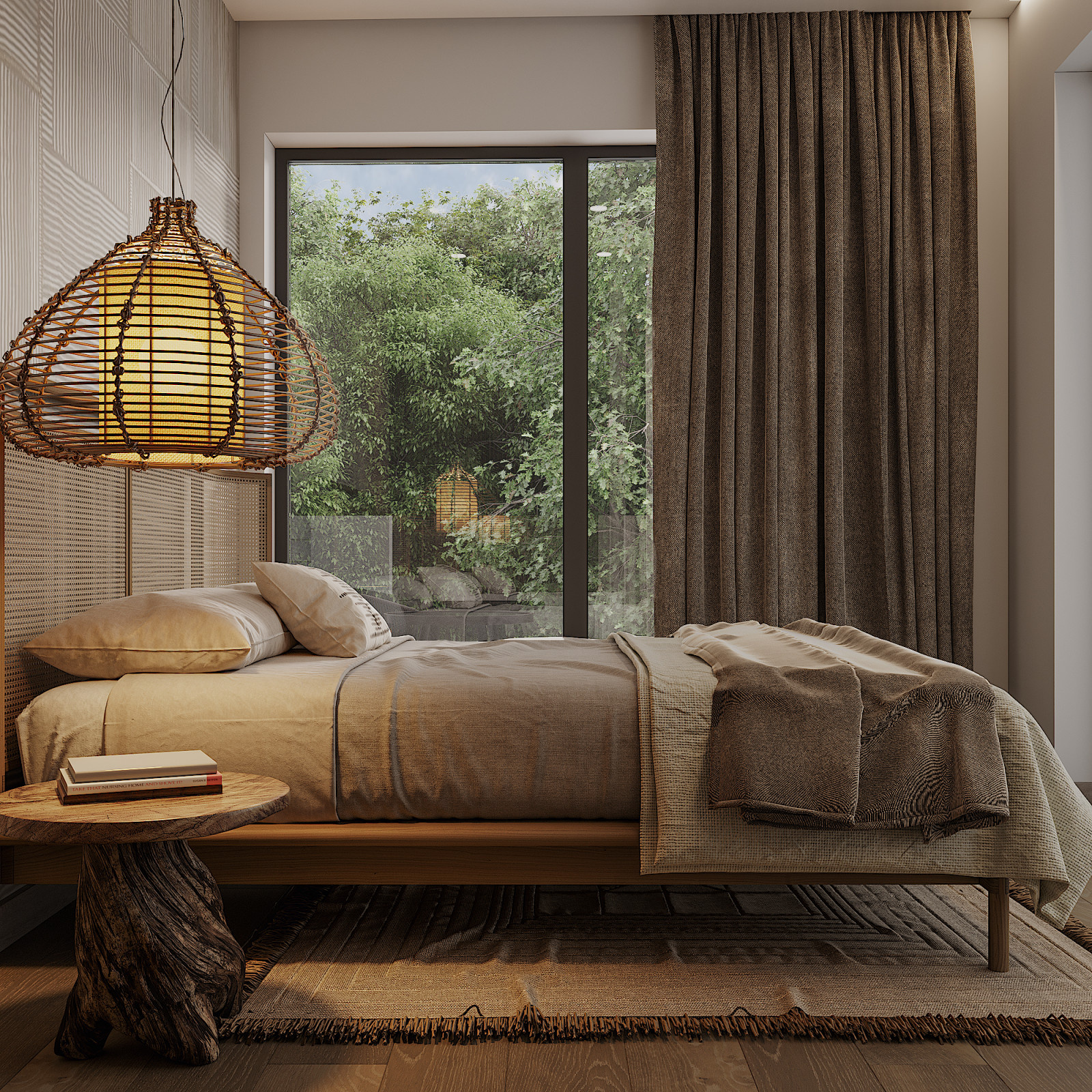 Tropical Style Bedroom Design