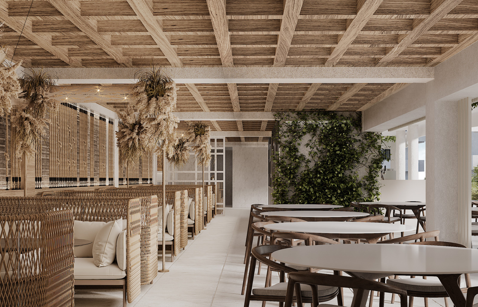 Cafe with Tropical Elements