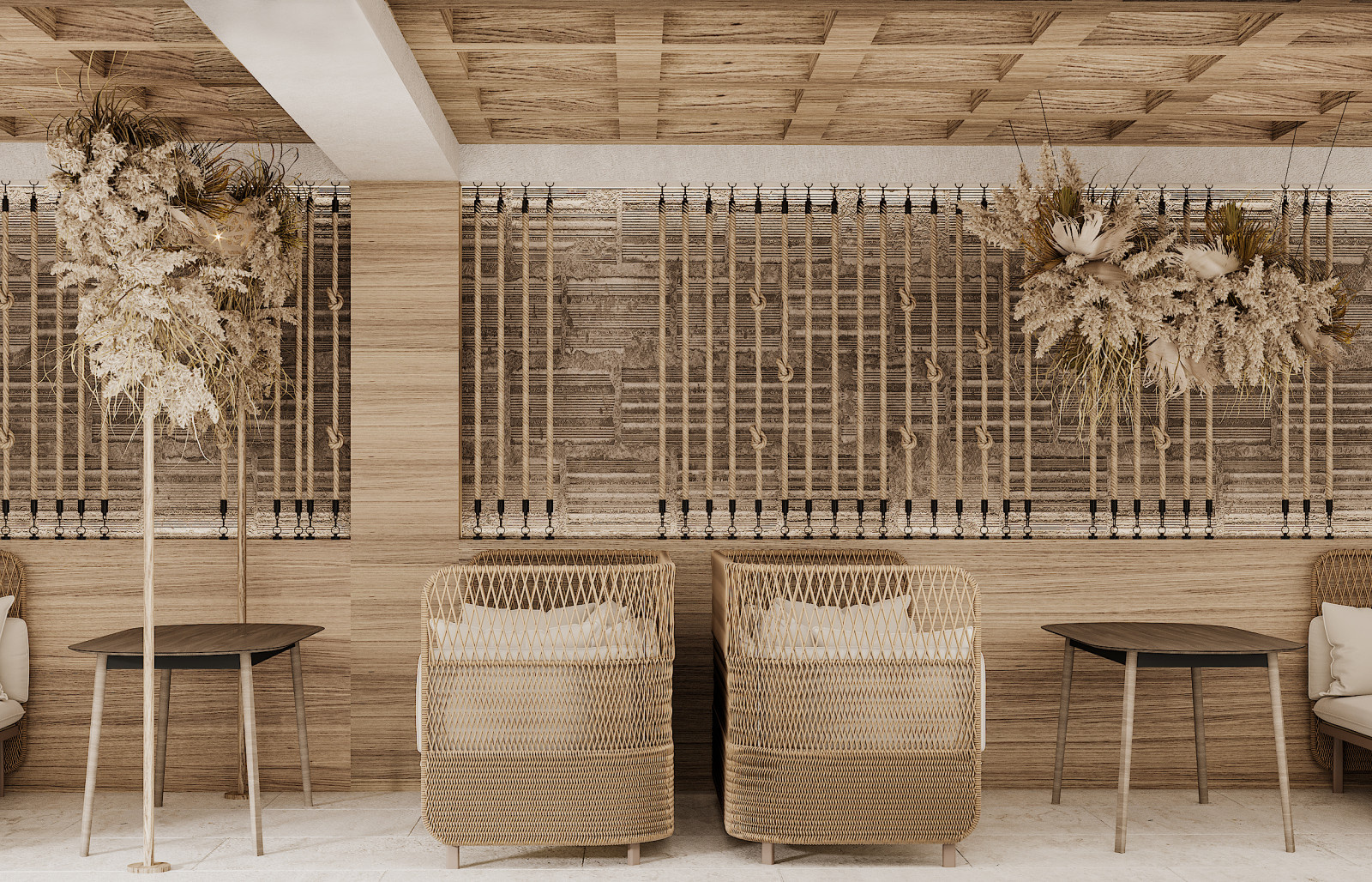 Cafe with Tropical Elements