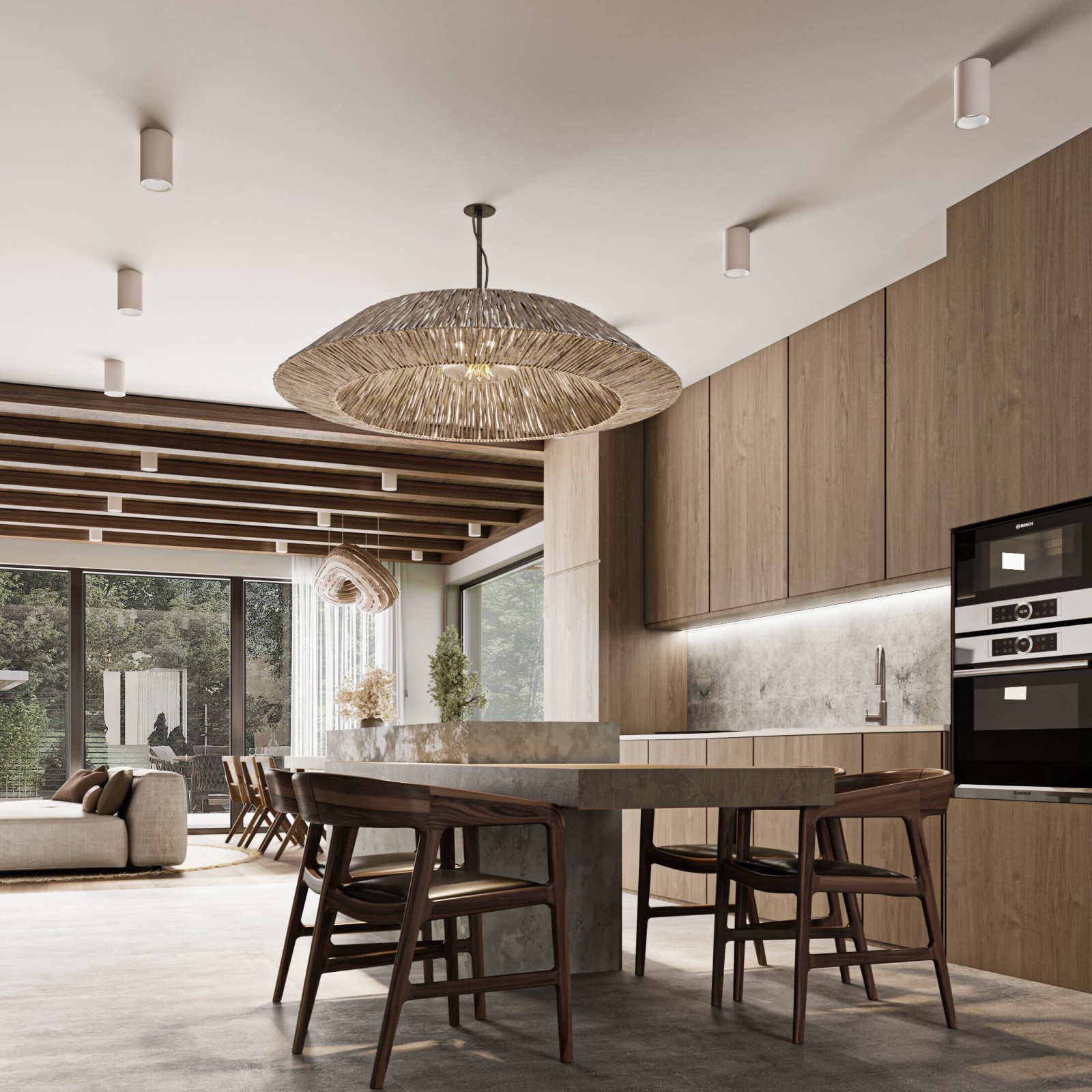 Kitchen with Wooden Elements