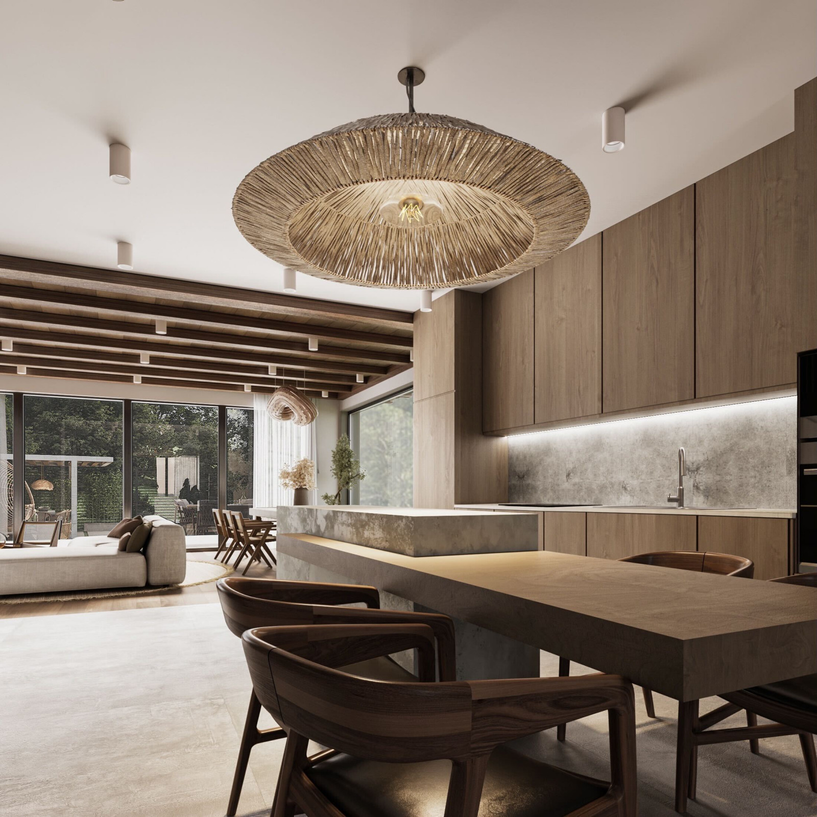 Kitchen with Wooden Elements