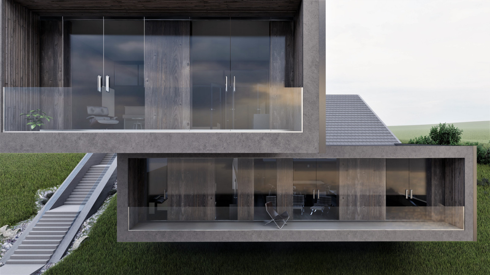 Сurved   house