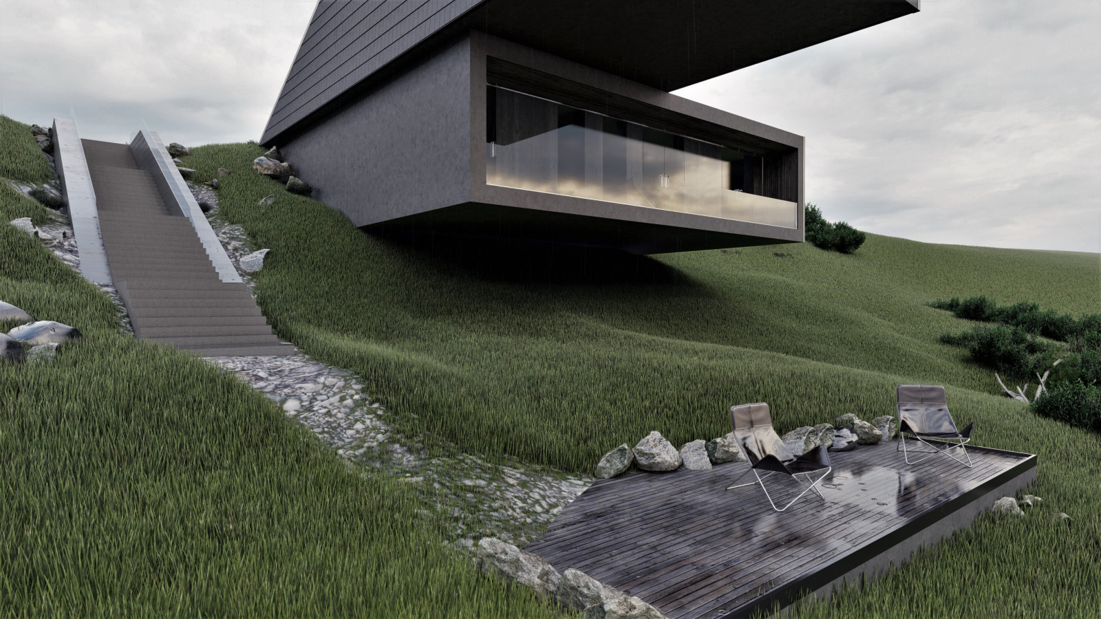 Сurved   house