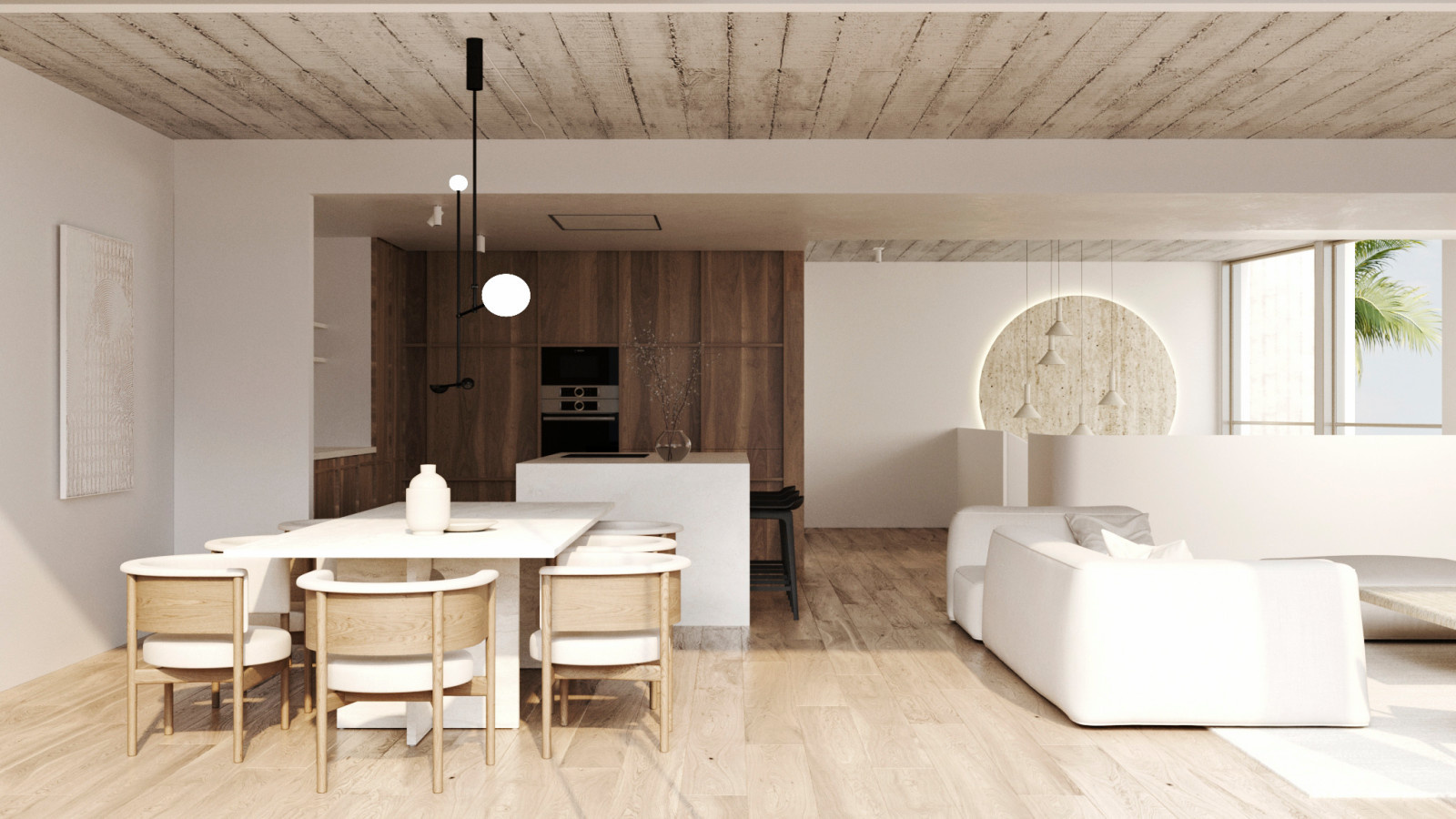 The laconicism through a neutral palette of colours