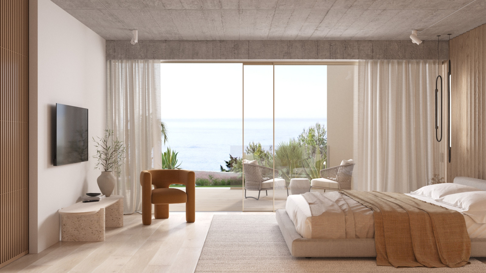The laconicism through a neutral palette of colours