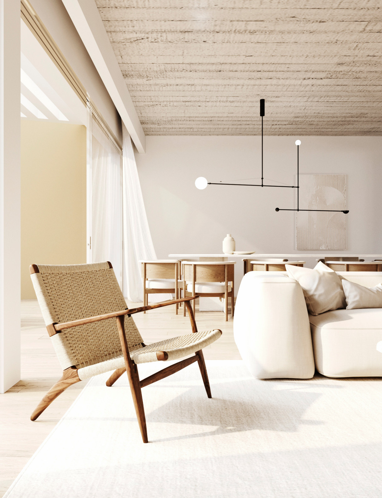 The laconicism through a neutral palette of colours
