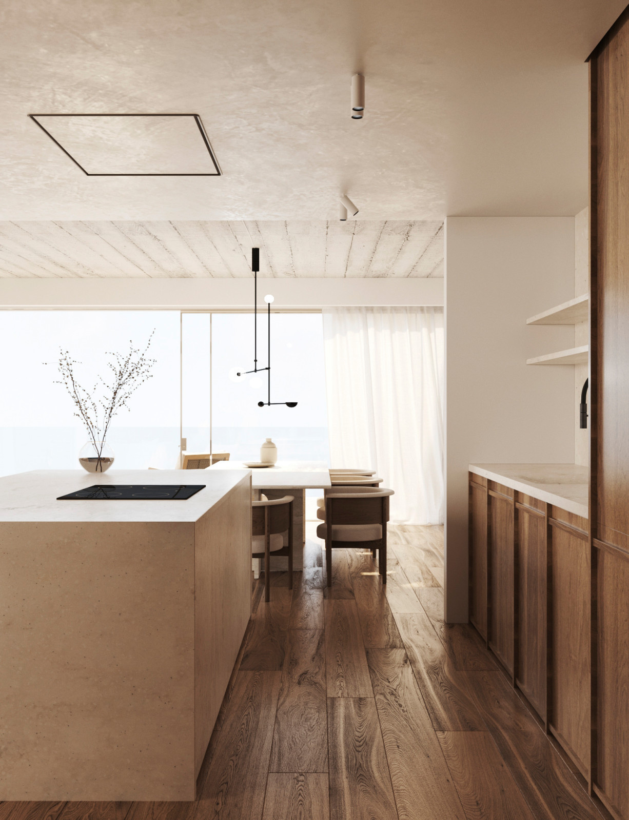 The laconicism through a neutral palette of colours