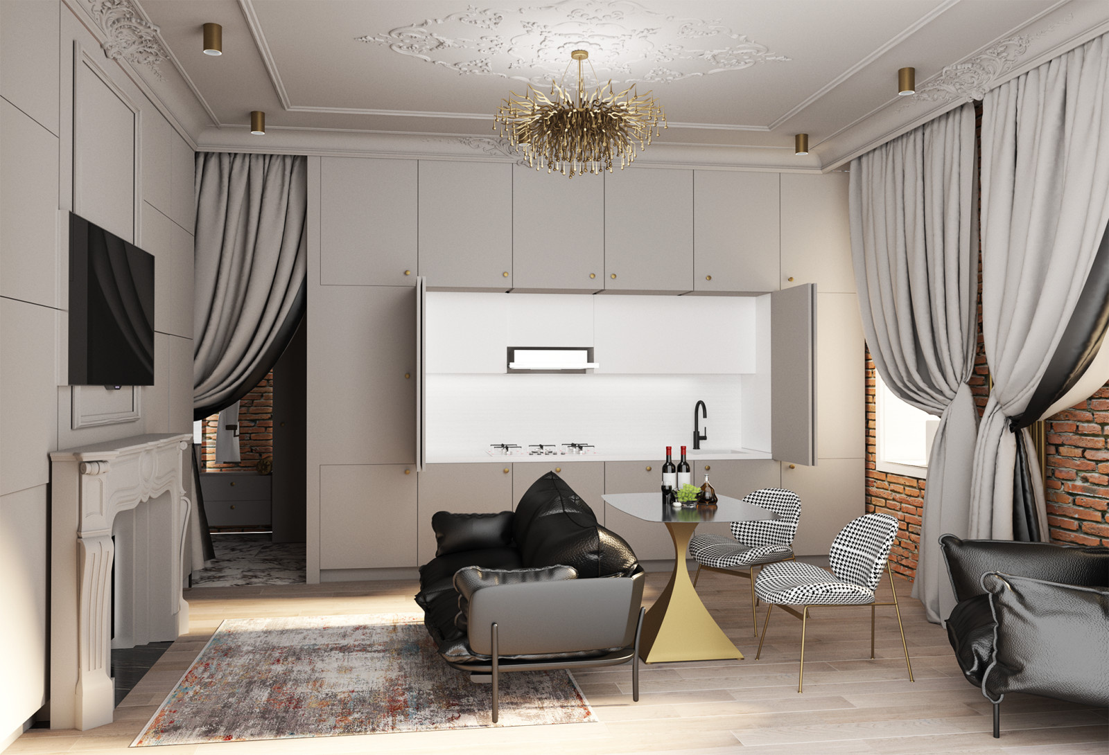 FIREPLACE APARTMENT